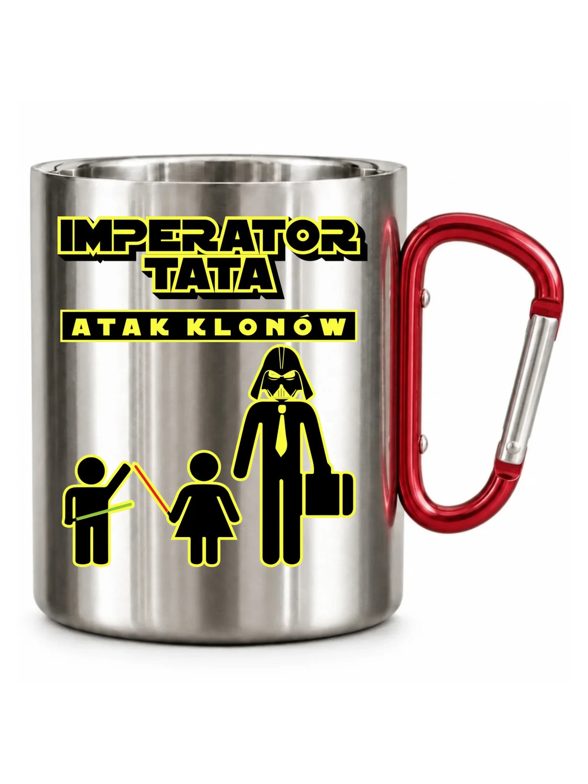 Imperator tata atak klonów | Metalowy kubek dla taty DT63