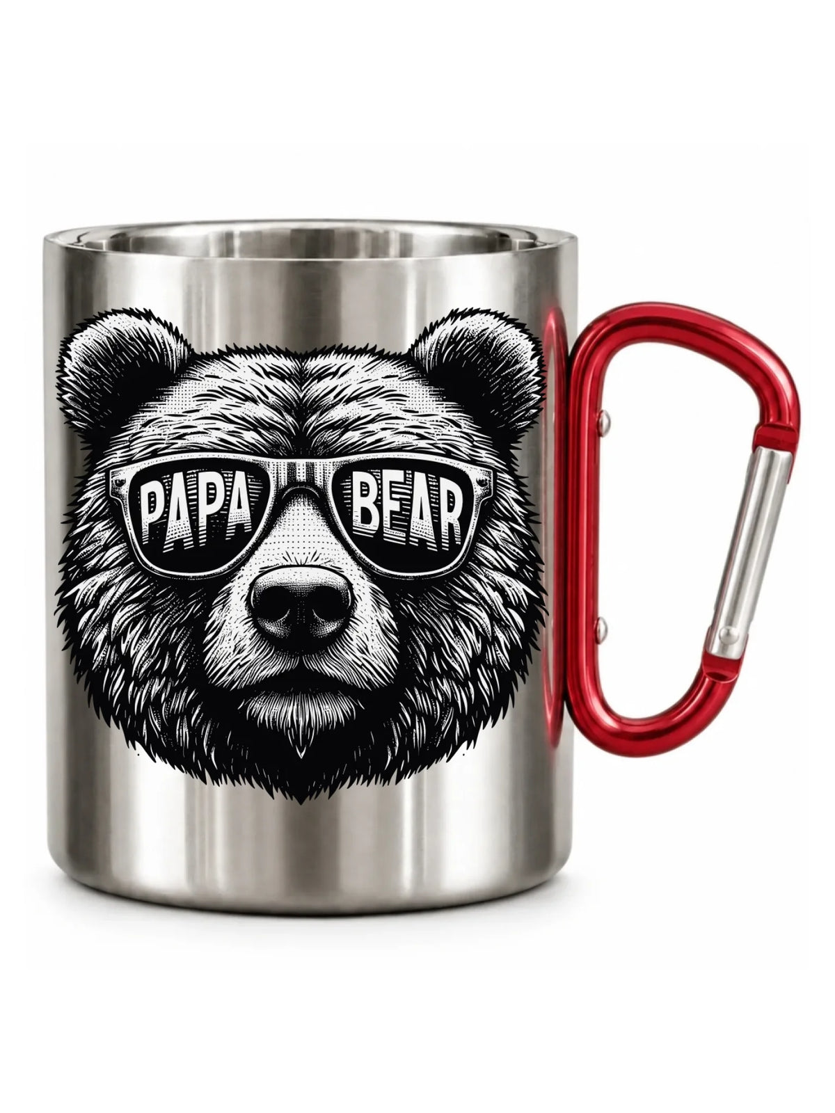 Papa bear | Metalowy kubek dla taty DT62