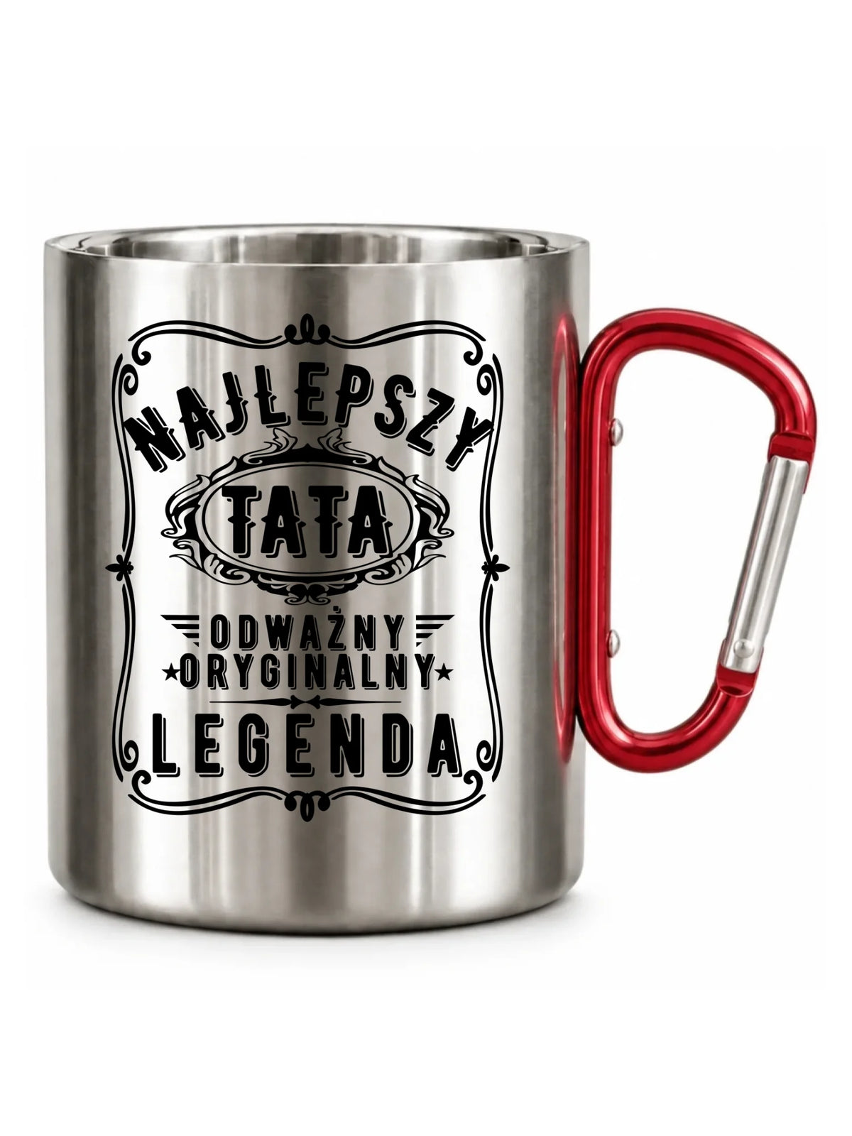 Najlepszy tata legenda | Kubek metalowy prezent dla taty DT47