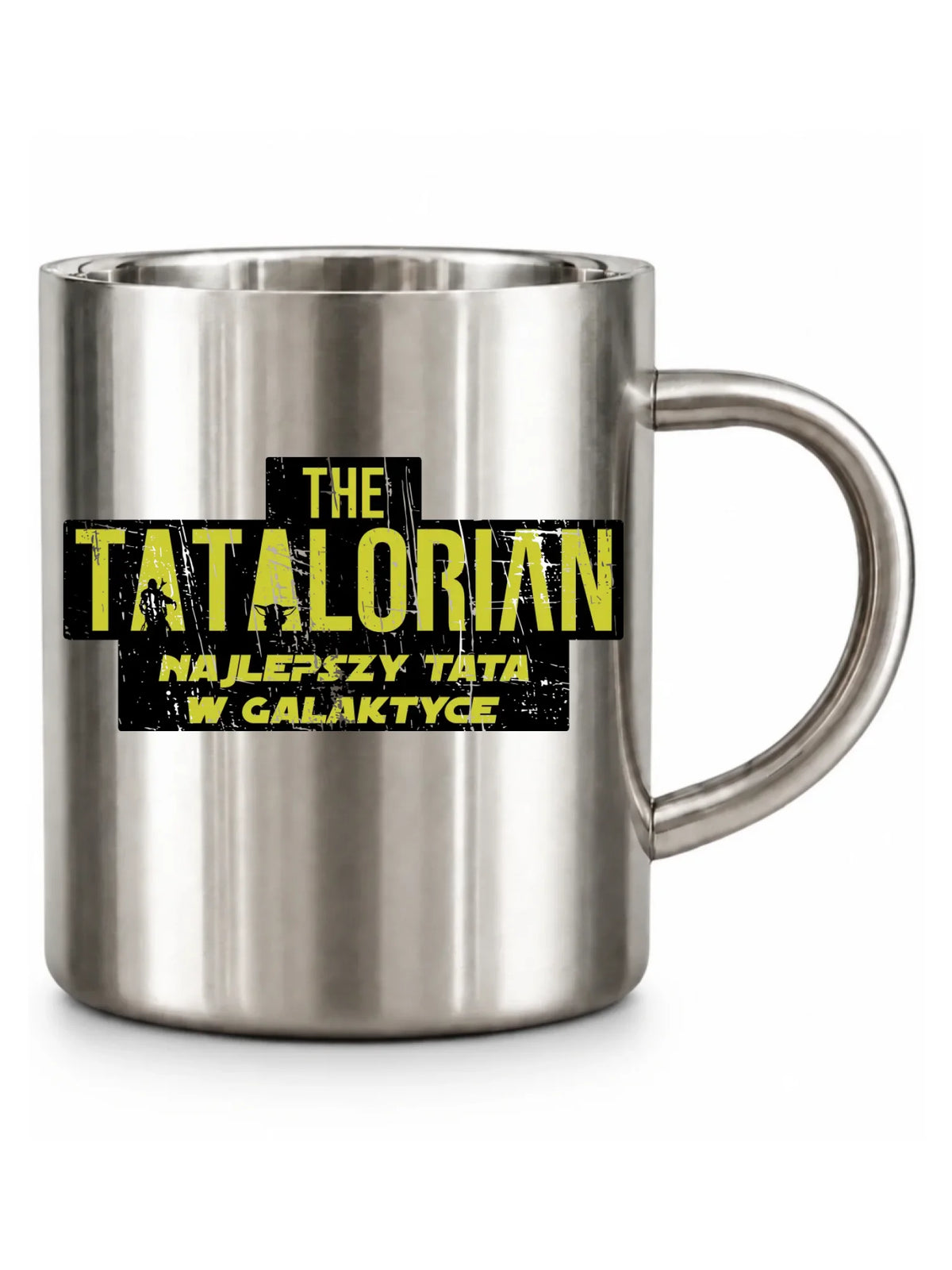 Tatalorian najlepszy tata w galaktyce | Metalowy kubek dla taty DT59