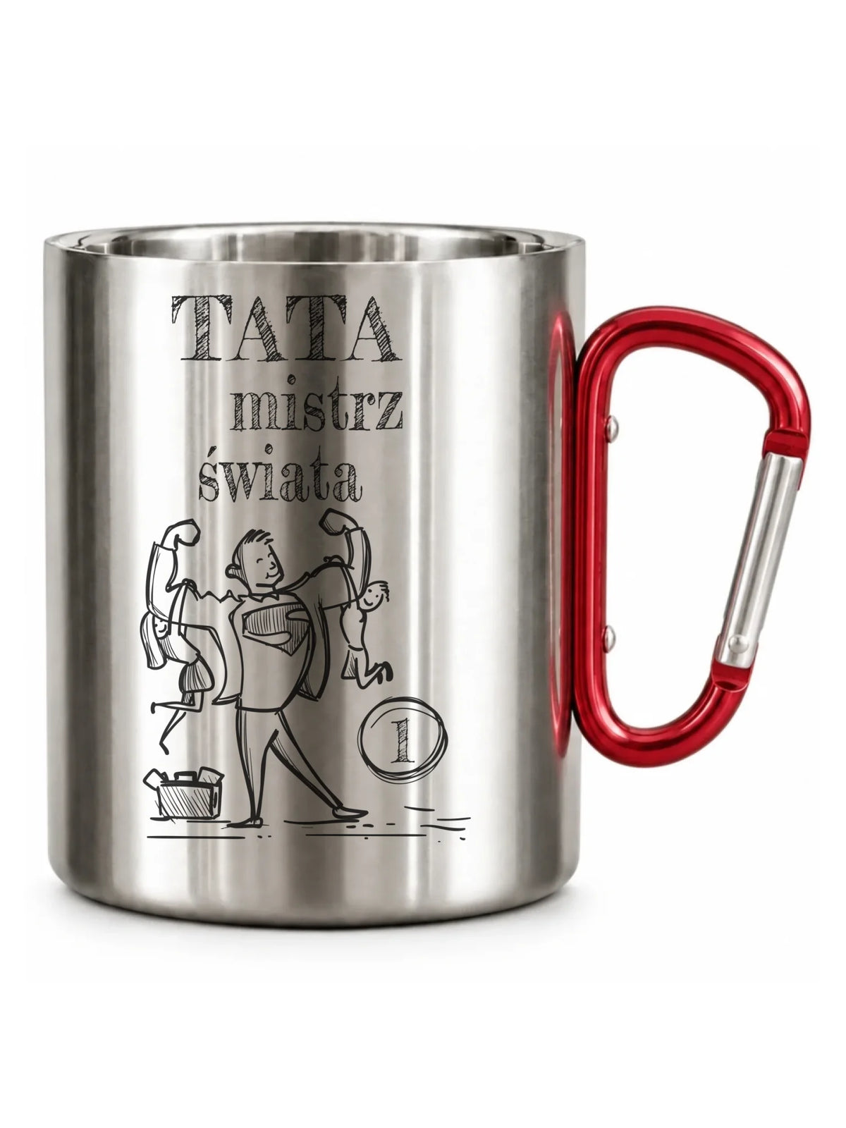 Kubek turystyczny dla taty - Tata Mistrz Świata DT36