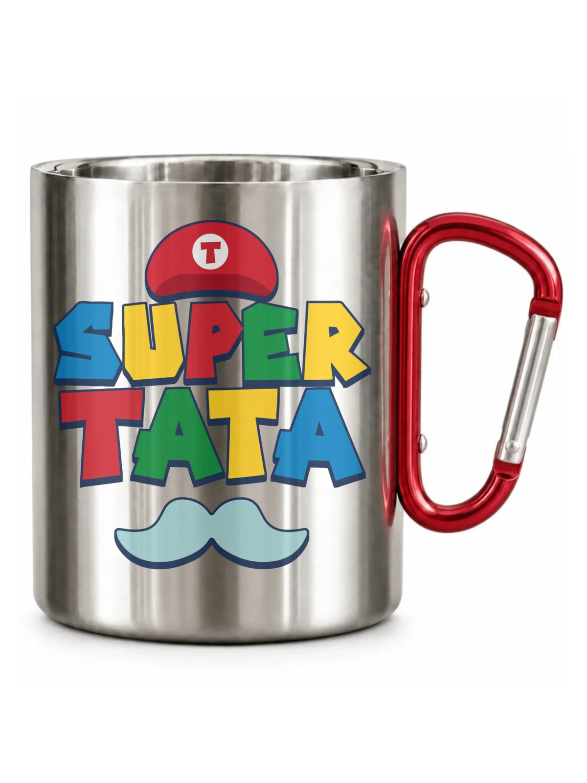 Kubek turystyczny dla taty - Super Tata w stylu Mario DT28