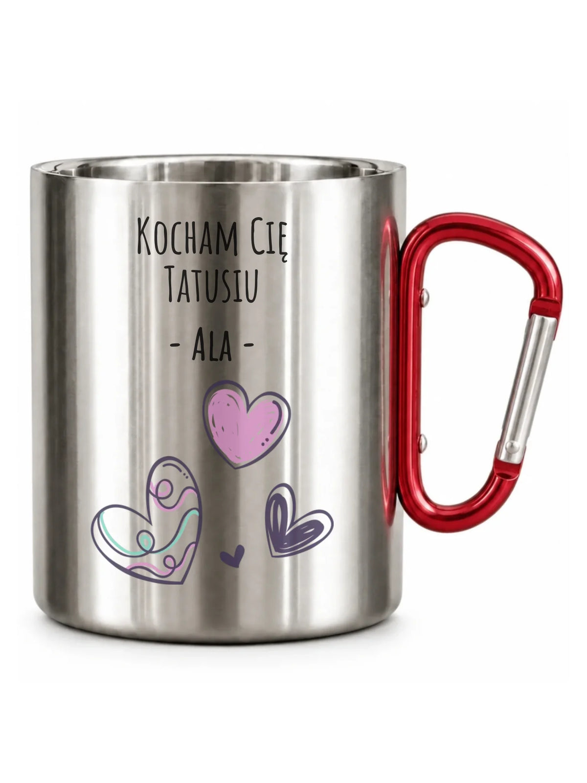 Kubek turystyczny dla taty - Kocham Cię Tatusiu - personalizowany DT13