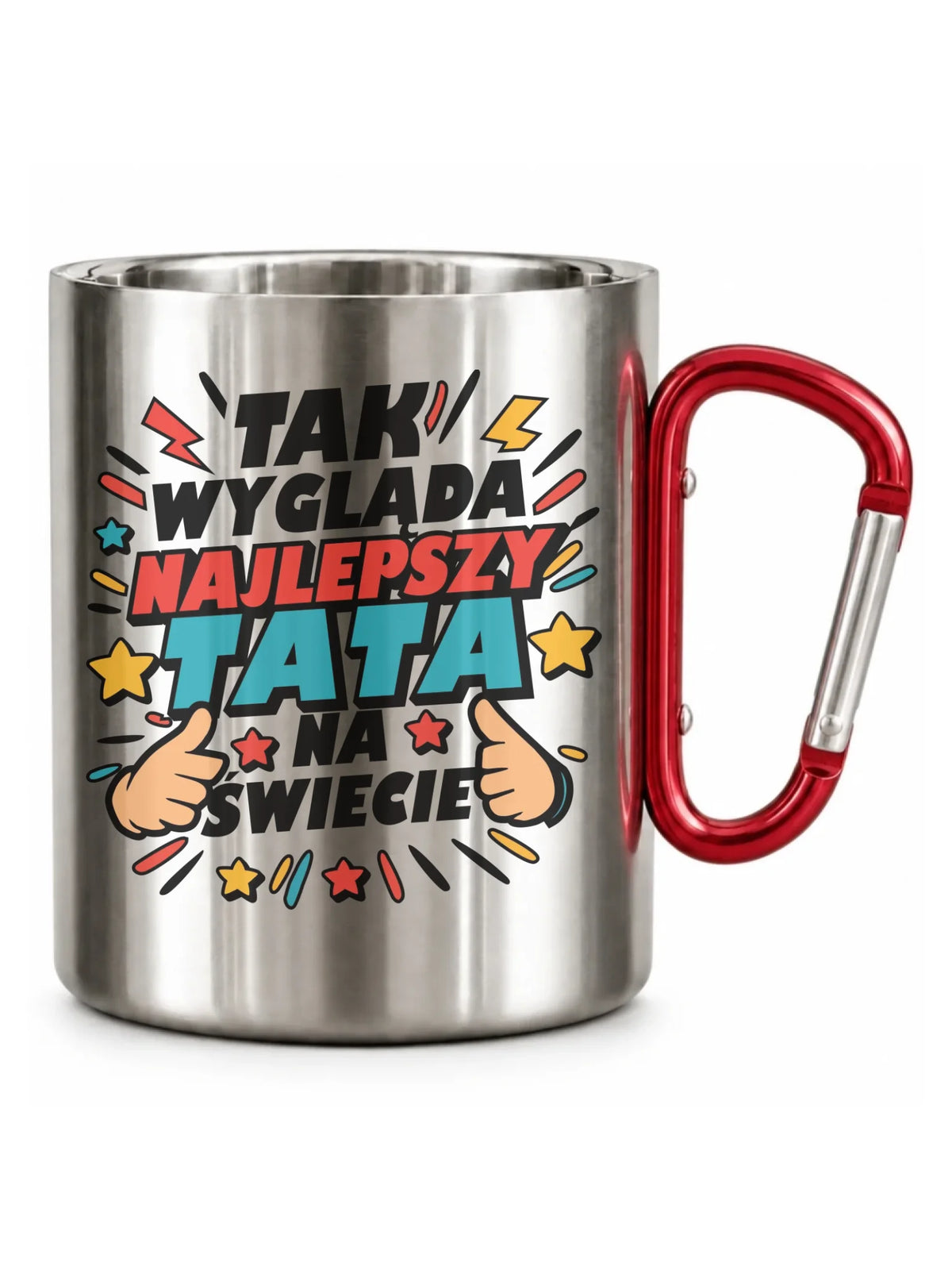 Kubek turystyczny dla taty - Tak wygląda najlepszy tata na świecie DT08