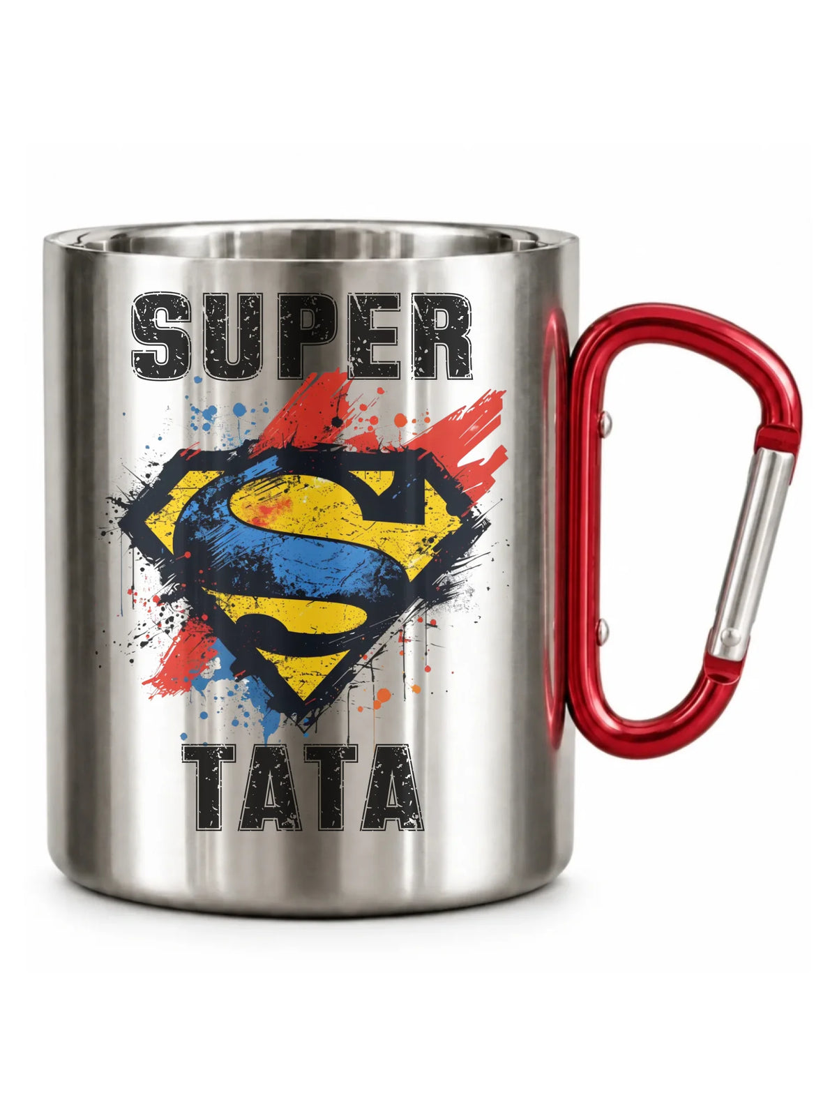 Kubek turystyczny dla taty - Super Tata superbohater DT07