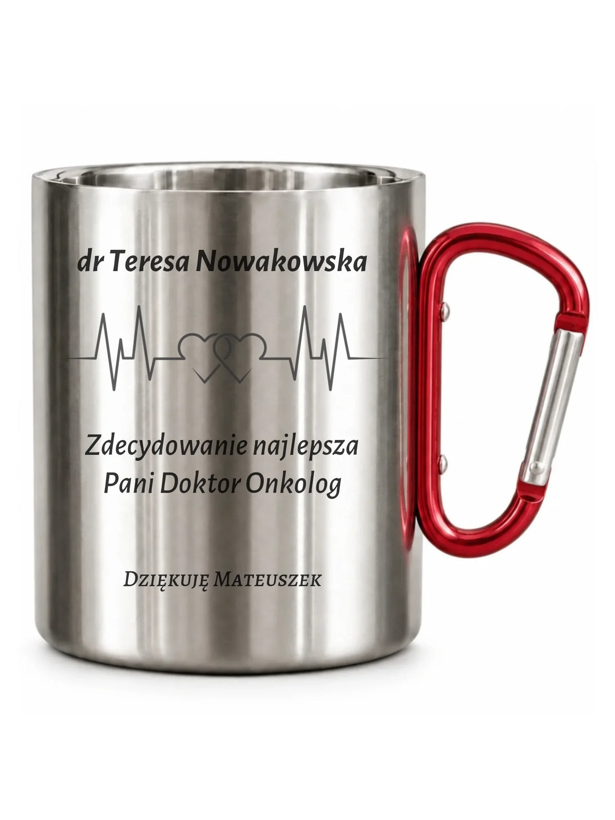 Kubek turystyczny dla Pani Doktor Onkolog - personalizowany ZL01