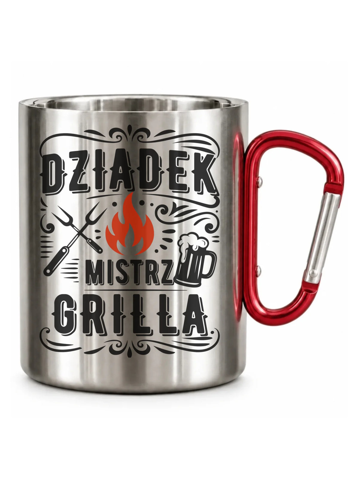 Kubek metalowy dla dziadka - Dziadek mistrz grilla D33