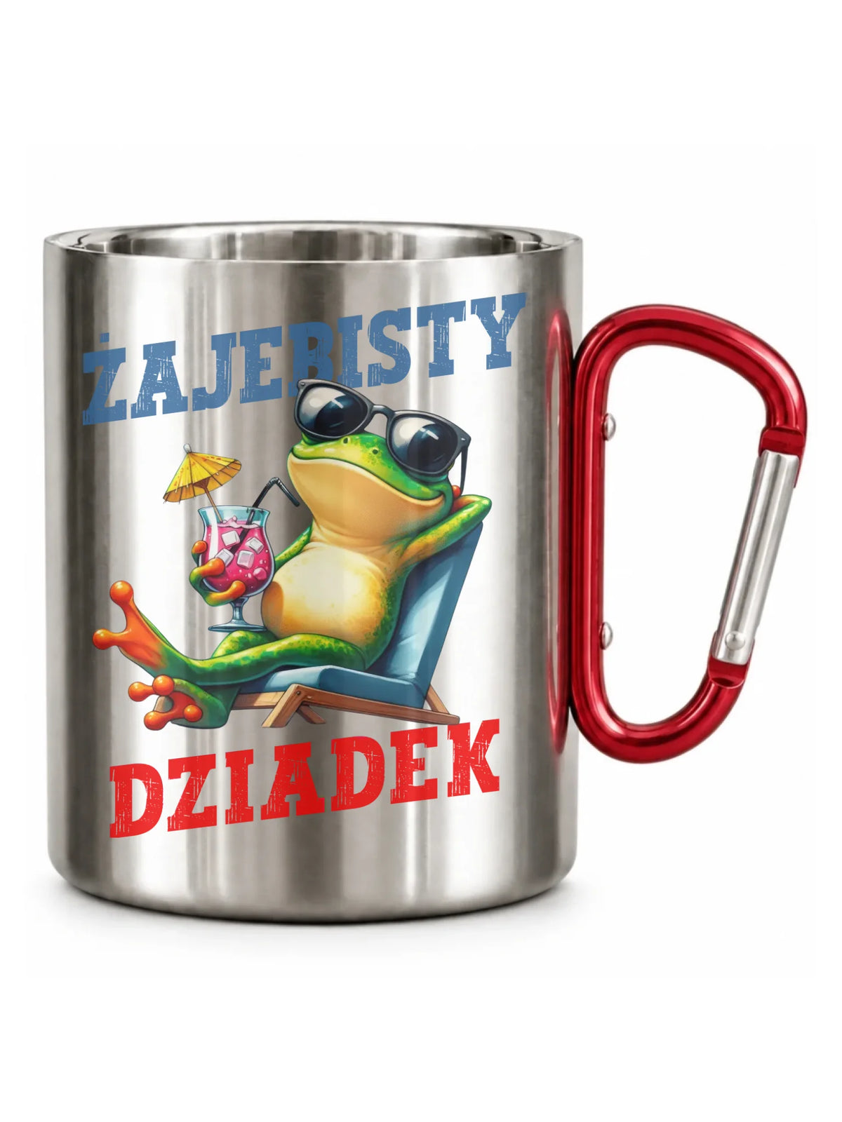 Kubek metalowy dla dziadka - Żajebisty dziadek D27
