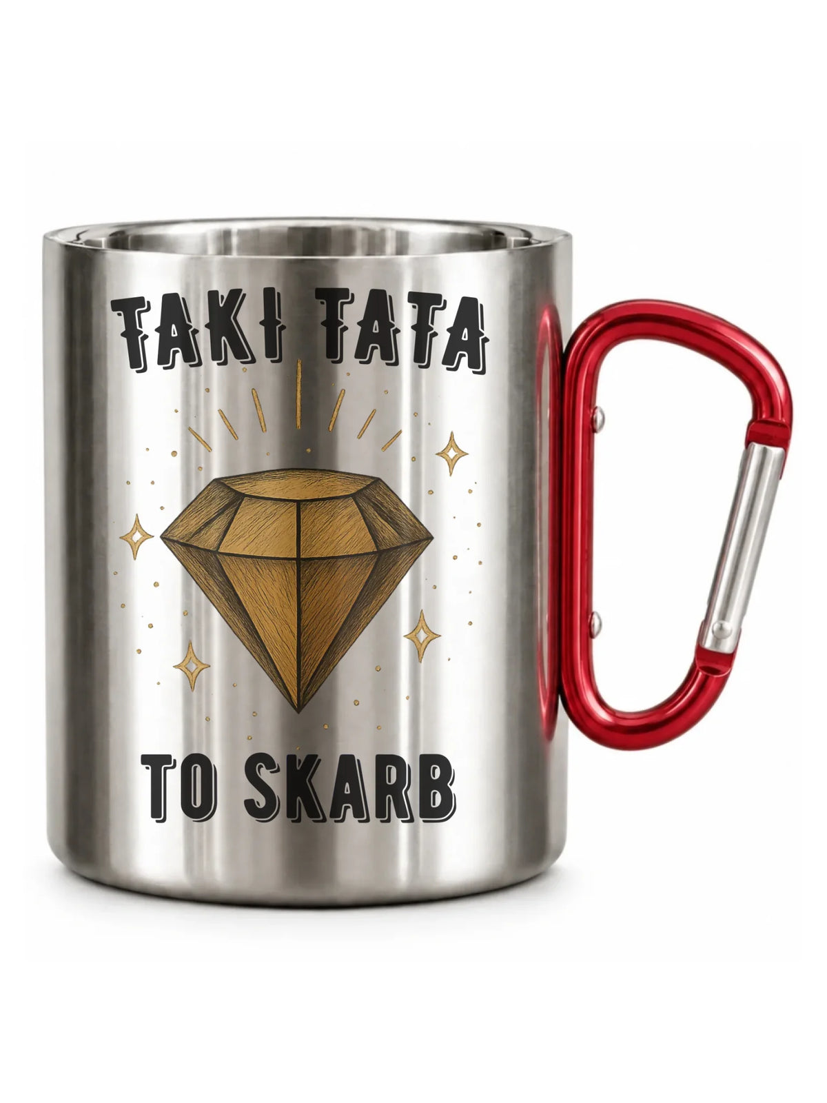 Kubek turystyczny dla taty - Taki tata to skarb - personalizowany DT17