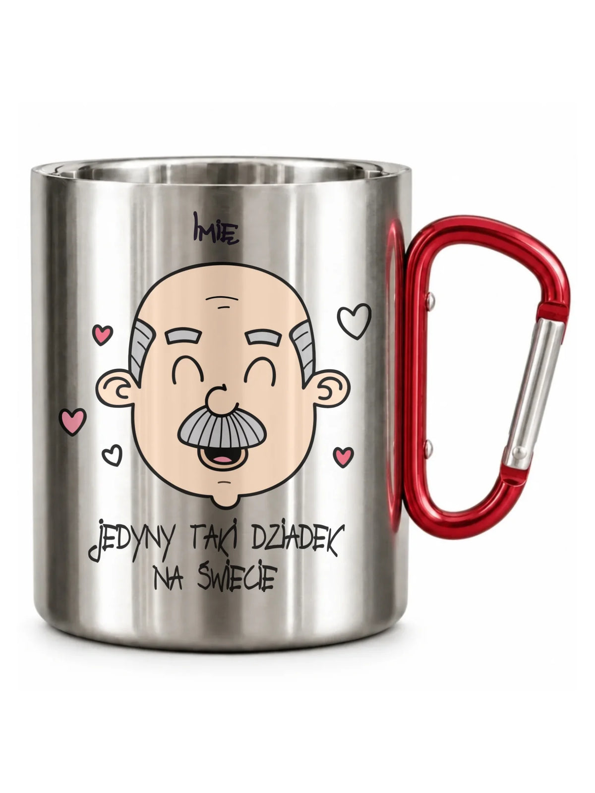 Kubek metalowy dla dziadka - Jedyny taki dziadek na świecie - personalizowany D15