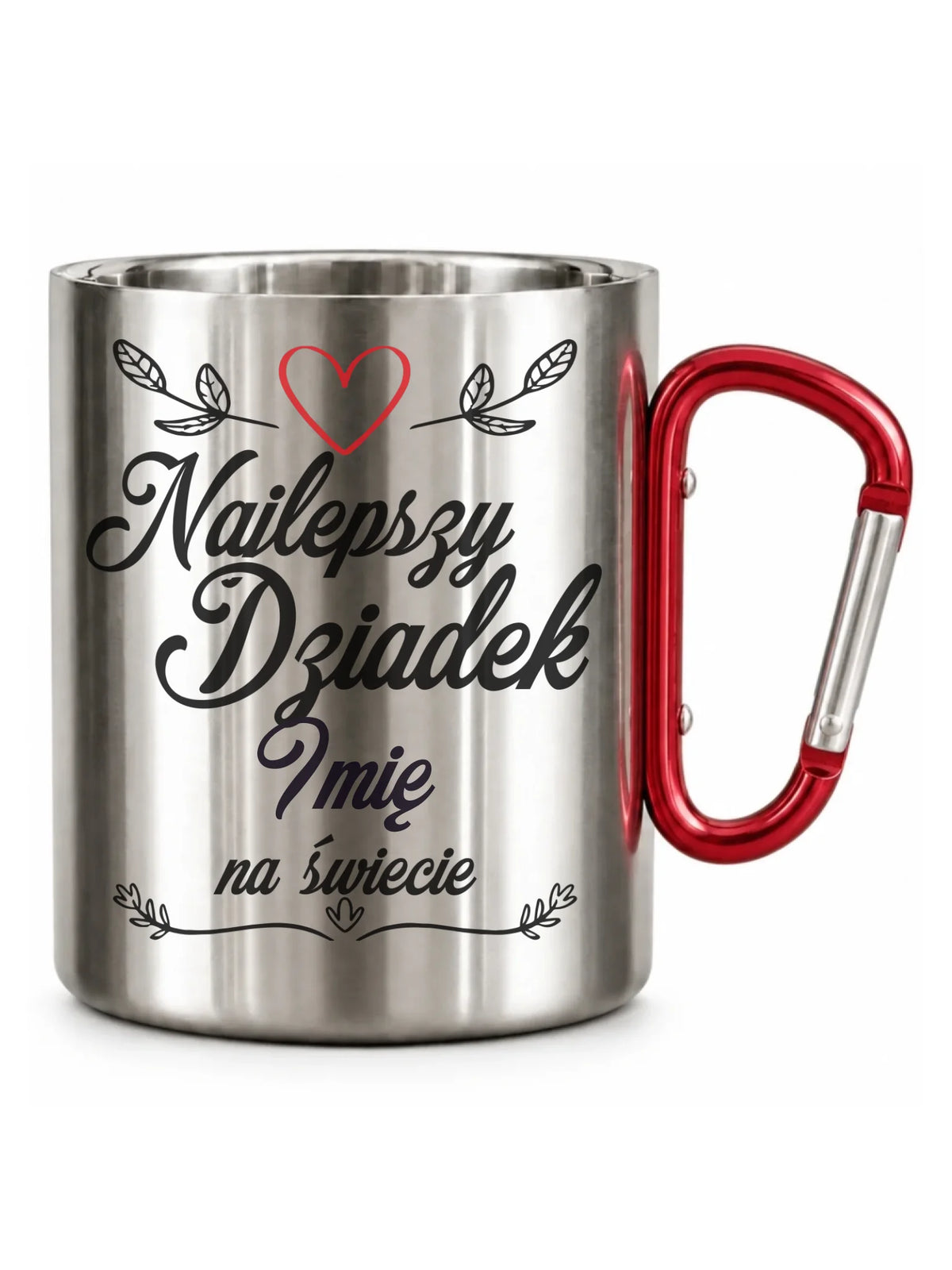 Kubek metalowy dla dziadka - Najlepszy dziadek na Świecie - personalizowany D12