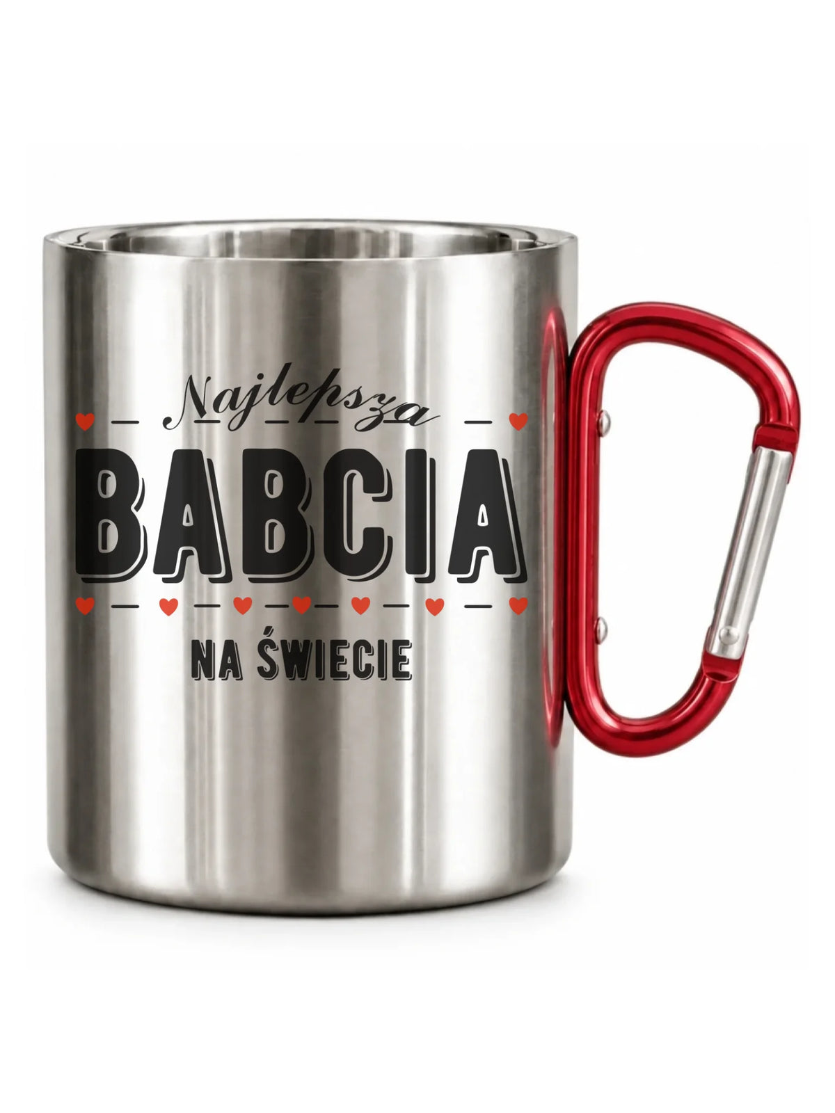 Kubek metalowy dla babci - Najlepsza babcia na świecie B23