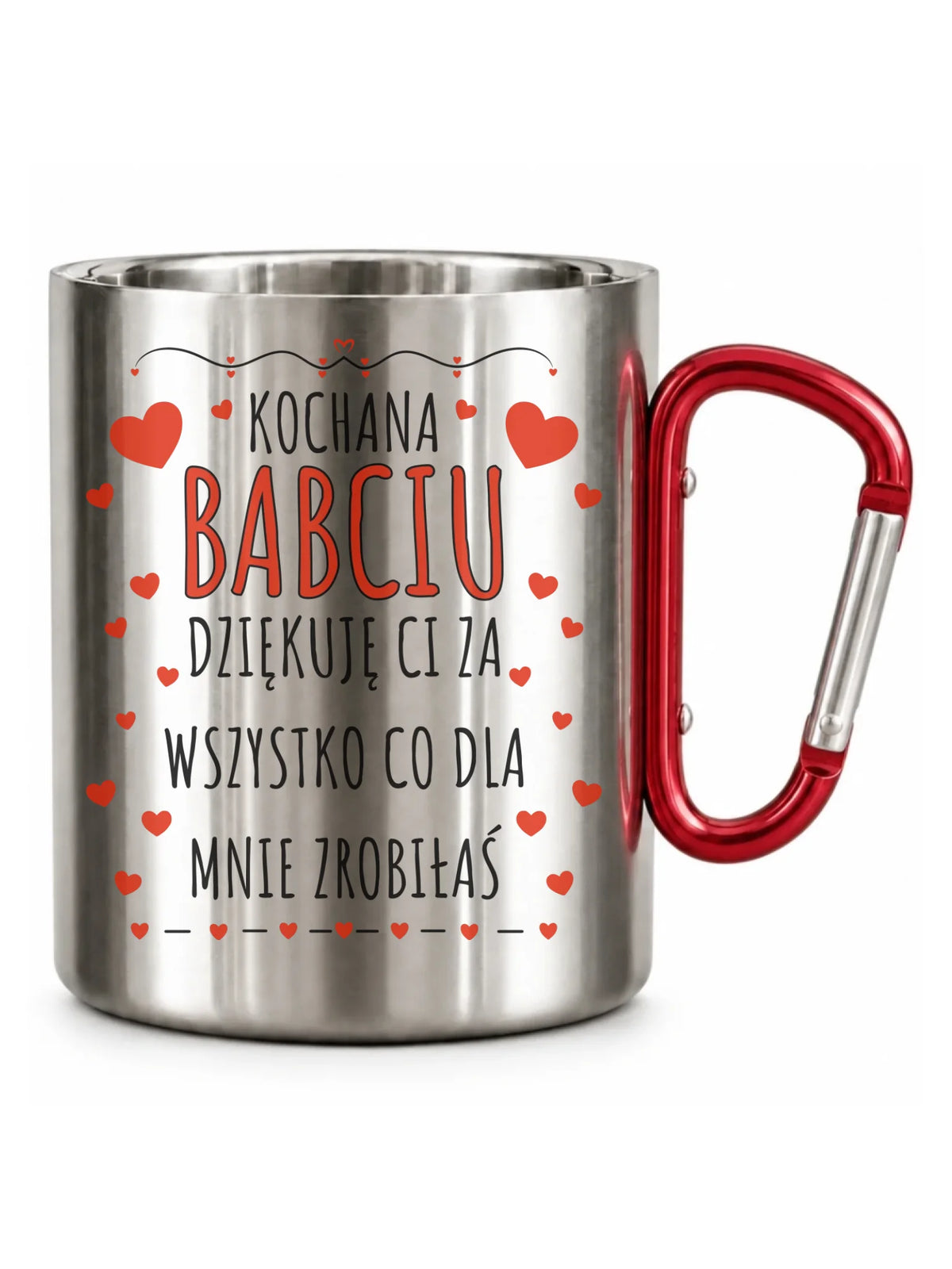 Kubek metalowy dla babci - Kochana Babciu dziękuję Ci B21