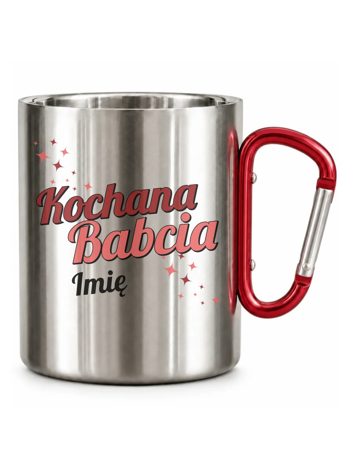 Kubek metalowy dla babci - Kochana Babcia - personalizowany B05