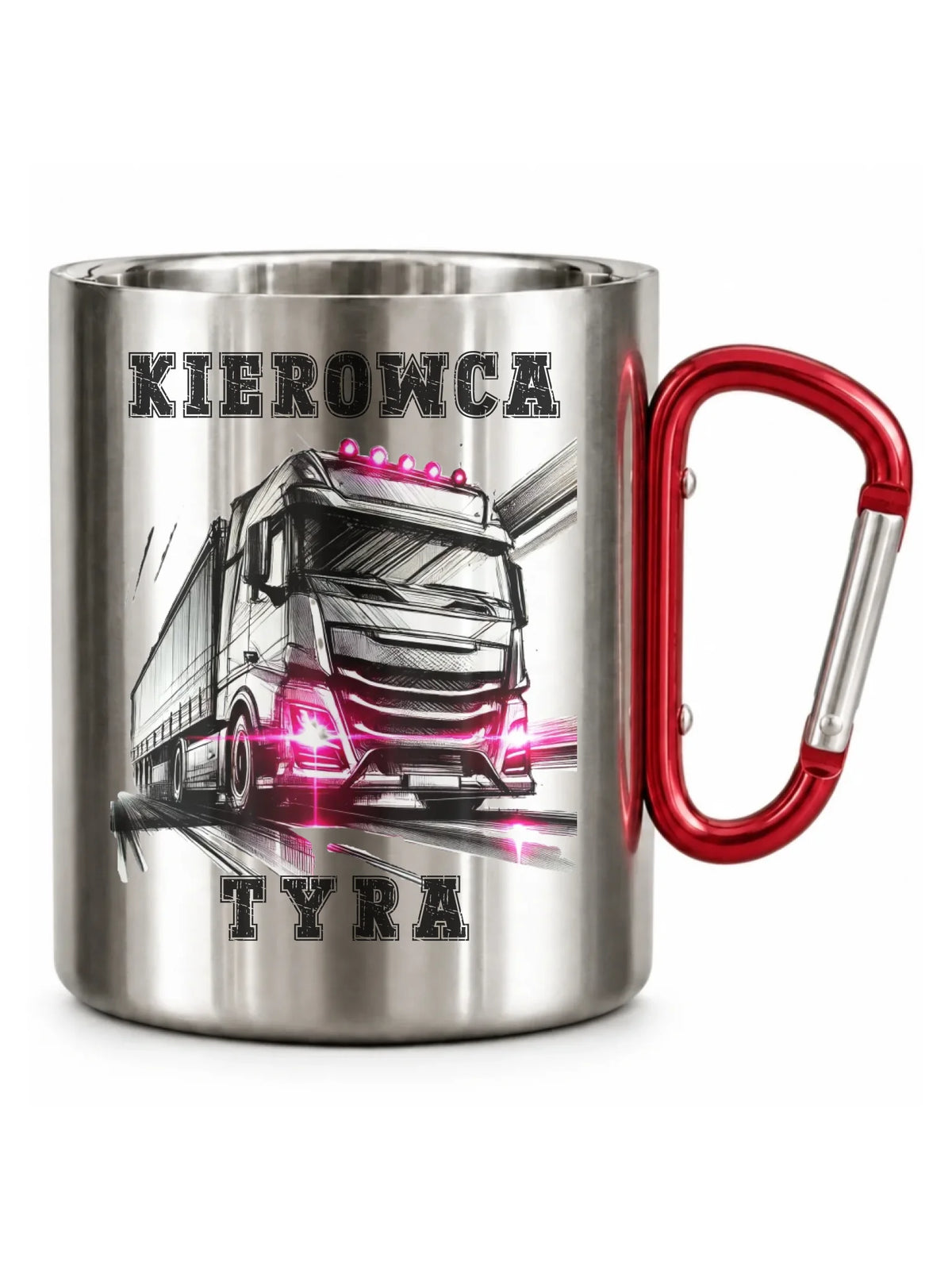 Kubek metalowy dla kierowcy ciężarówki - Kierowca tyra ZKT15
