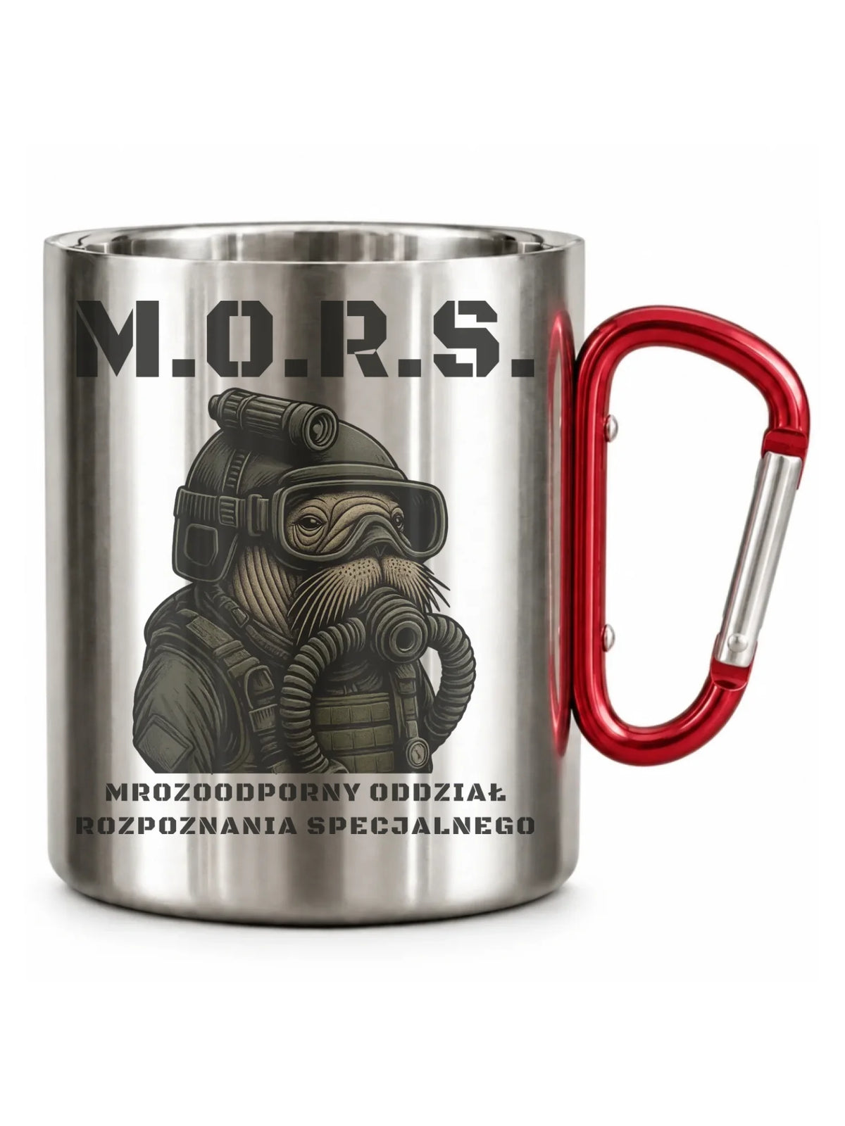Kubek metalowy - prezent dla morsa - M.O.R.S. Mrozoodporny Oddział Rozpoznania Specjalnego HM20