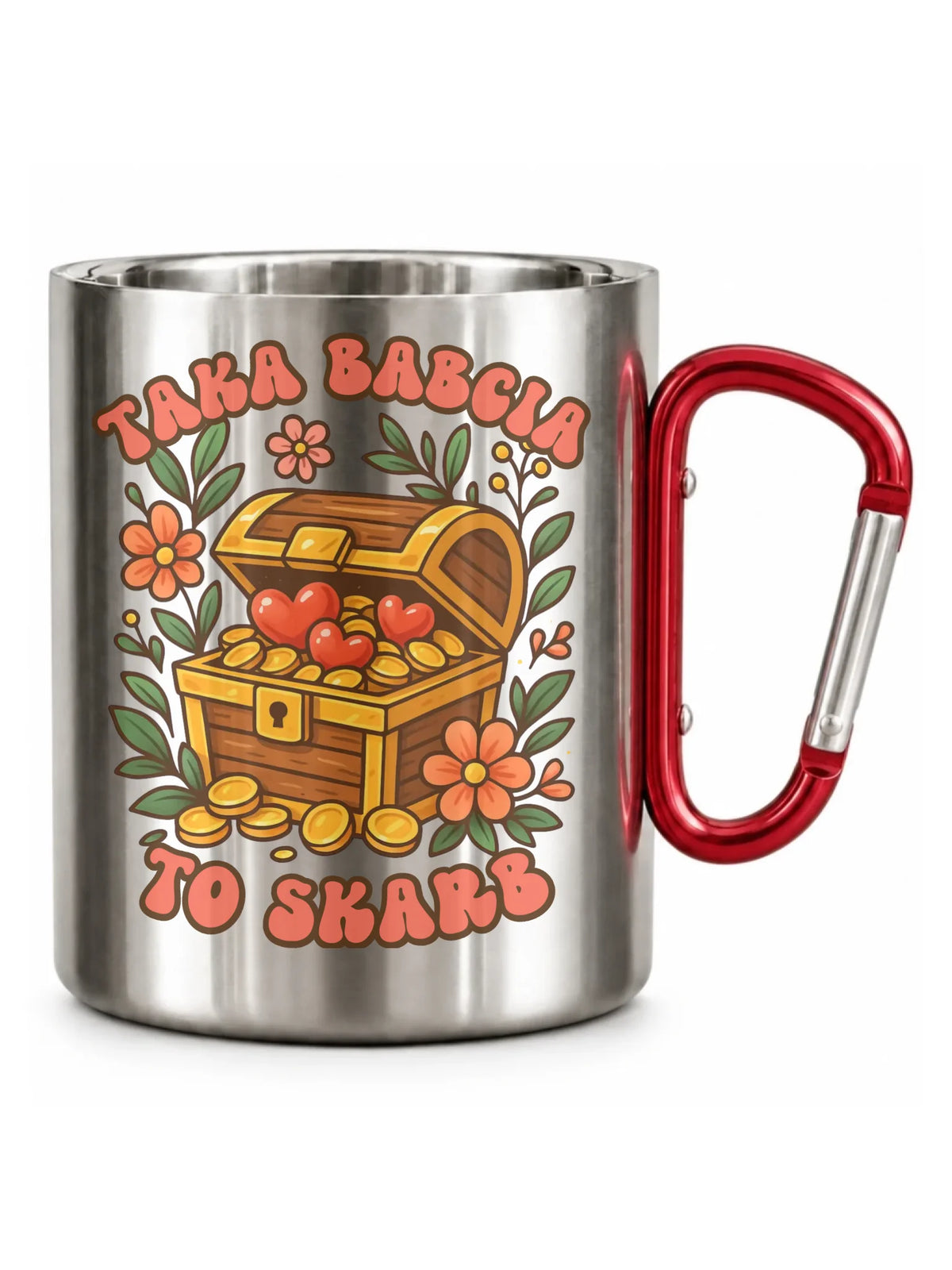 Kubek metalowy dla babci - Taka Babcia to skarb B19