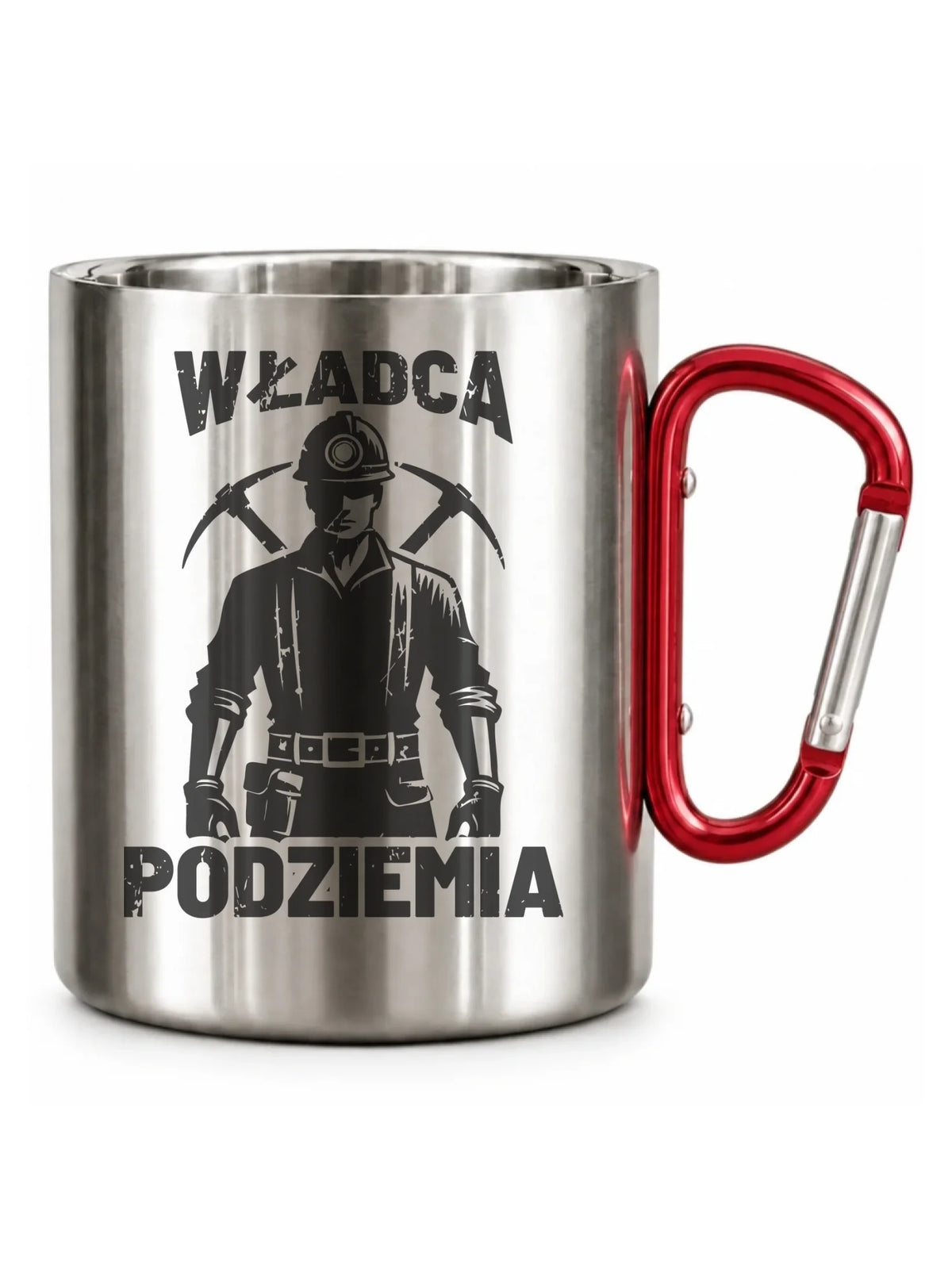 Kubek metalowy - prezent dla górnika - Władca podziemia G25