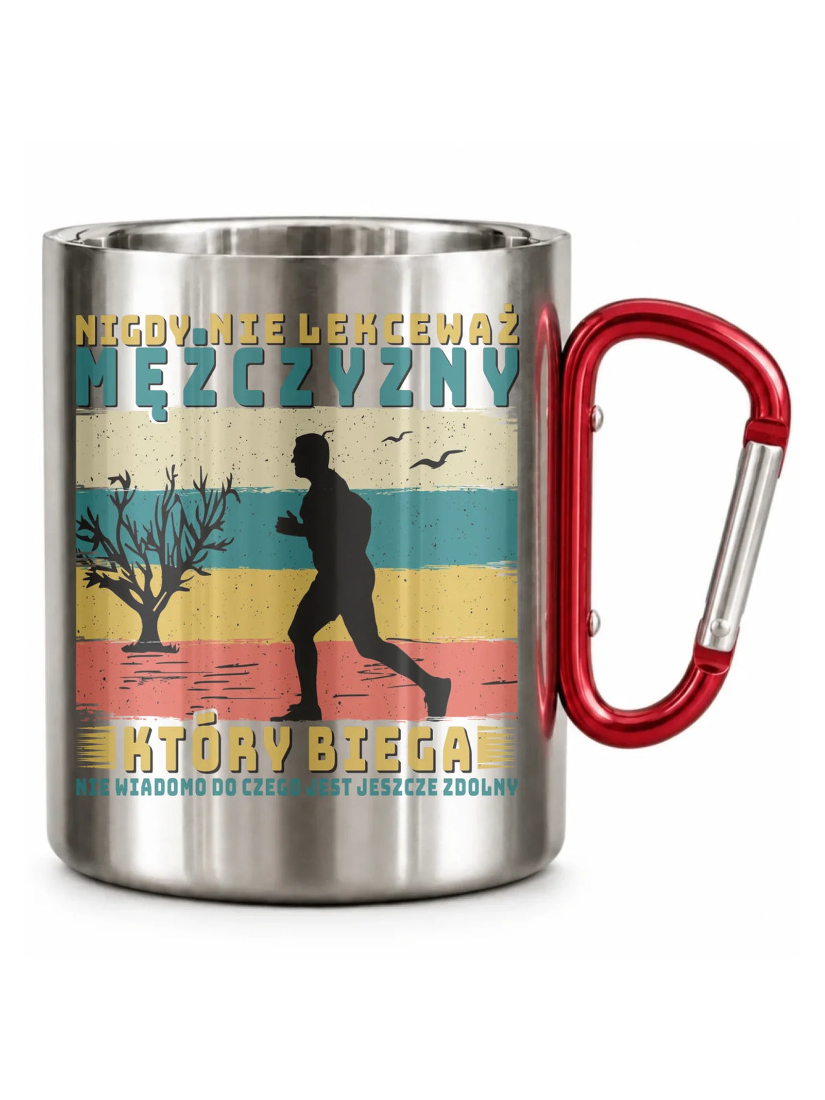 Kubek metalowy dla biegacza - Nigdy nie lekceważ HB03