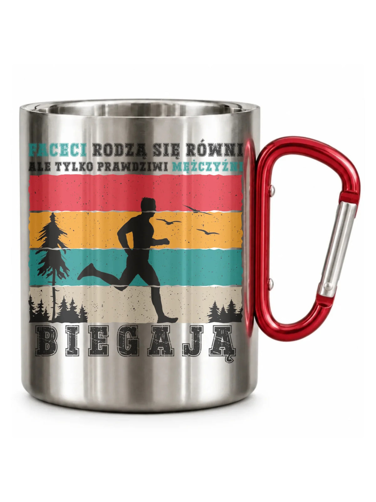 Kubek metalowy dla biegacza - Prawdziwi mężczyźni biegają HB02