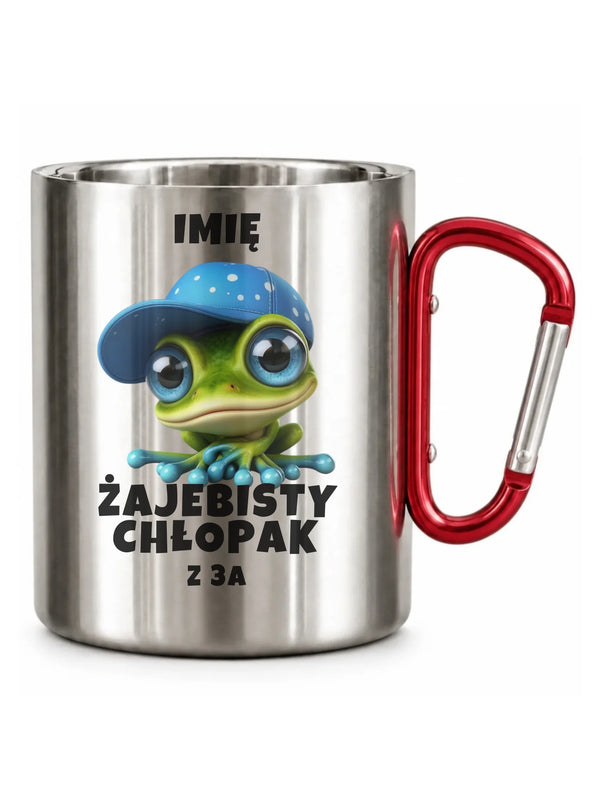 Kubek metalowy - Żajebisty Chłopak - personalizowany DCH01
