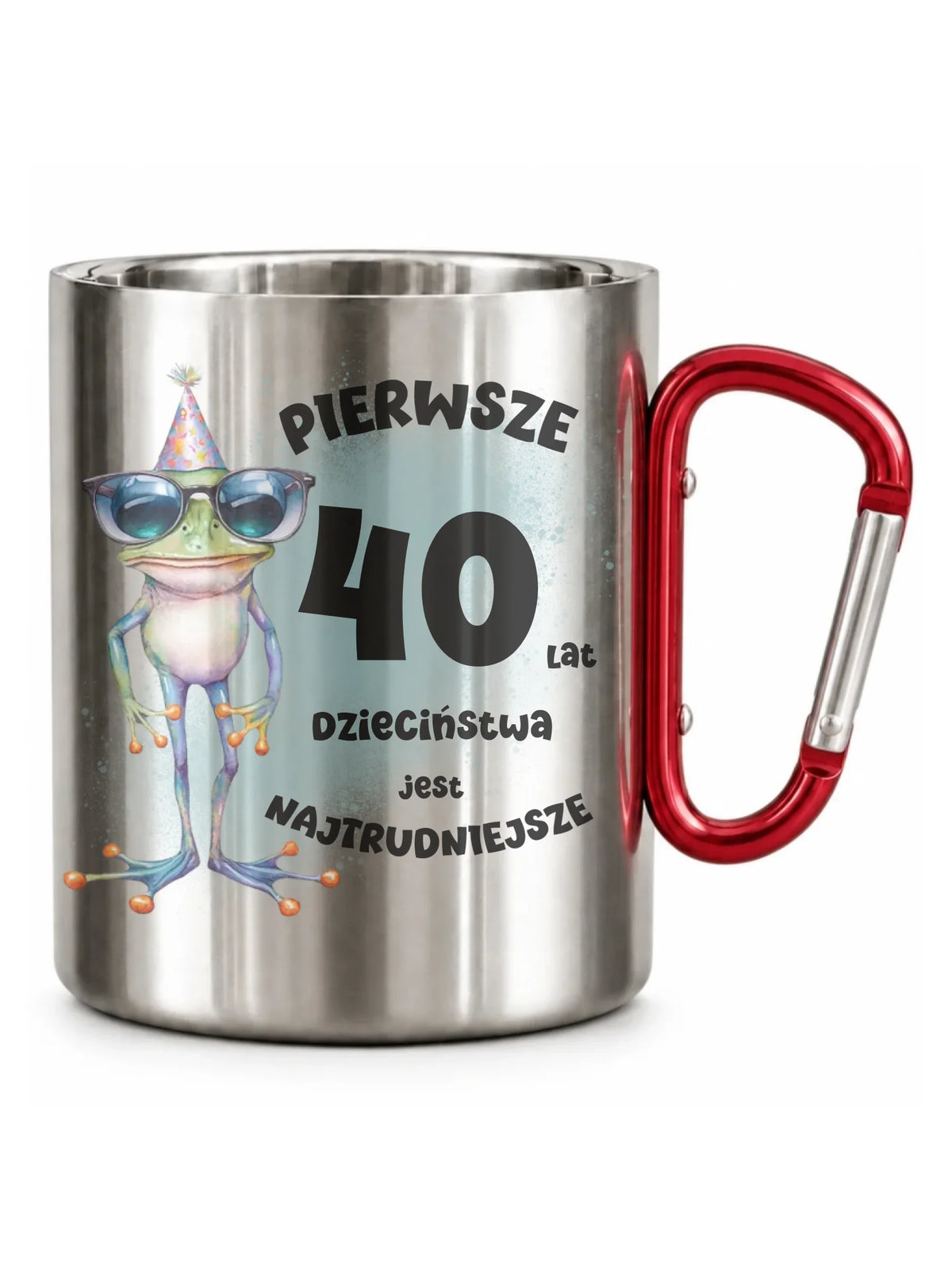 Pierwsze 40 lat dzieciństwa jest najtrudniejsze | Kubek metalowy na urodziny U20