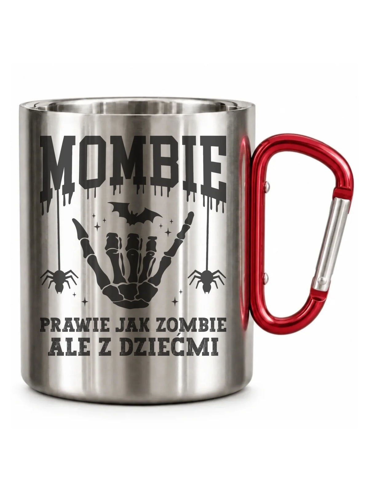 Kubek metalowy dla mamy - Mombie - zombie z dziećmi HL18