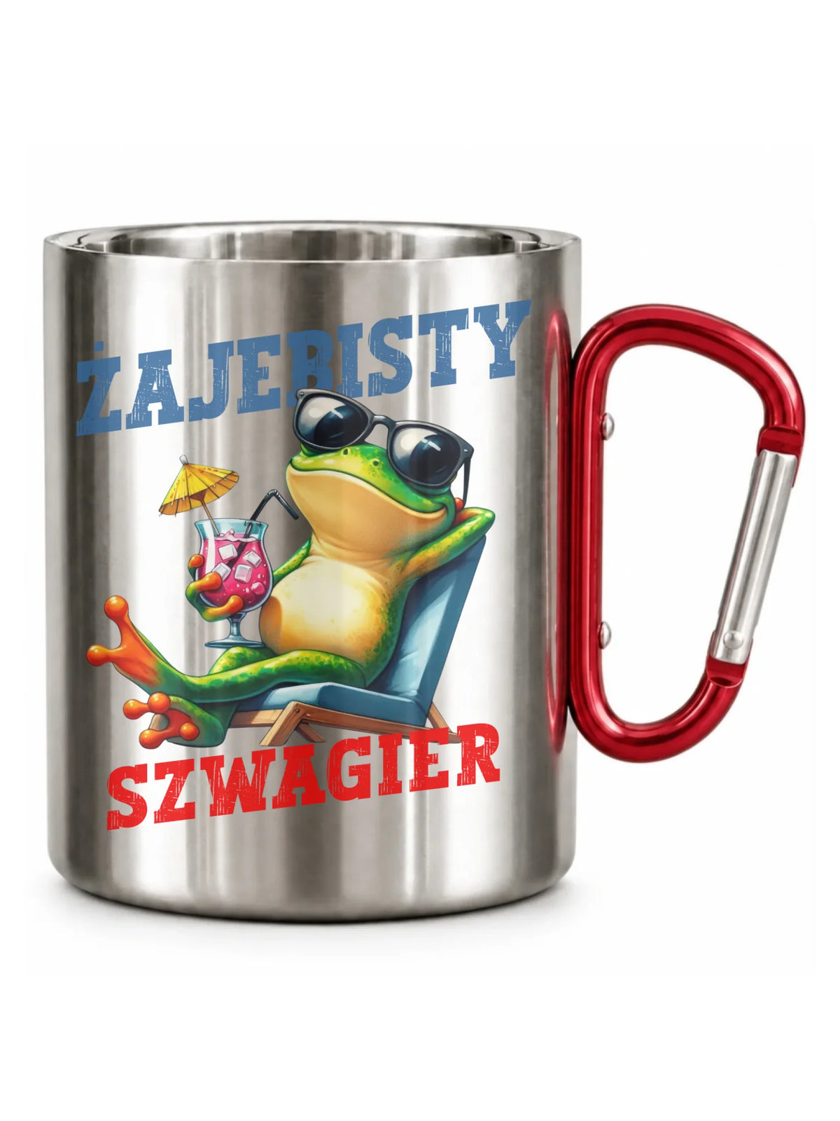 Kubek metalowy dla szwagra - Żajebisty Szwagier DSZ01