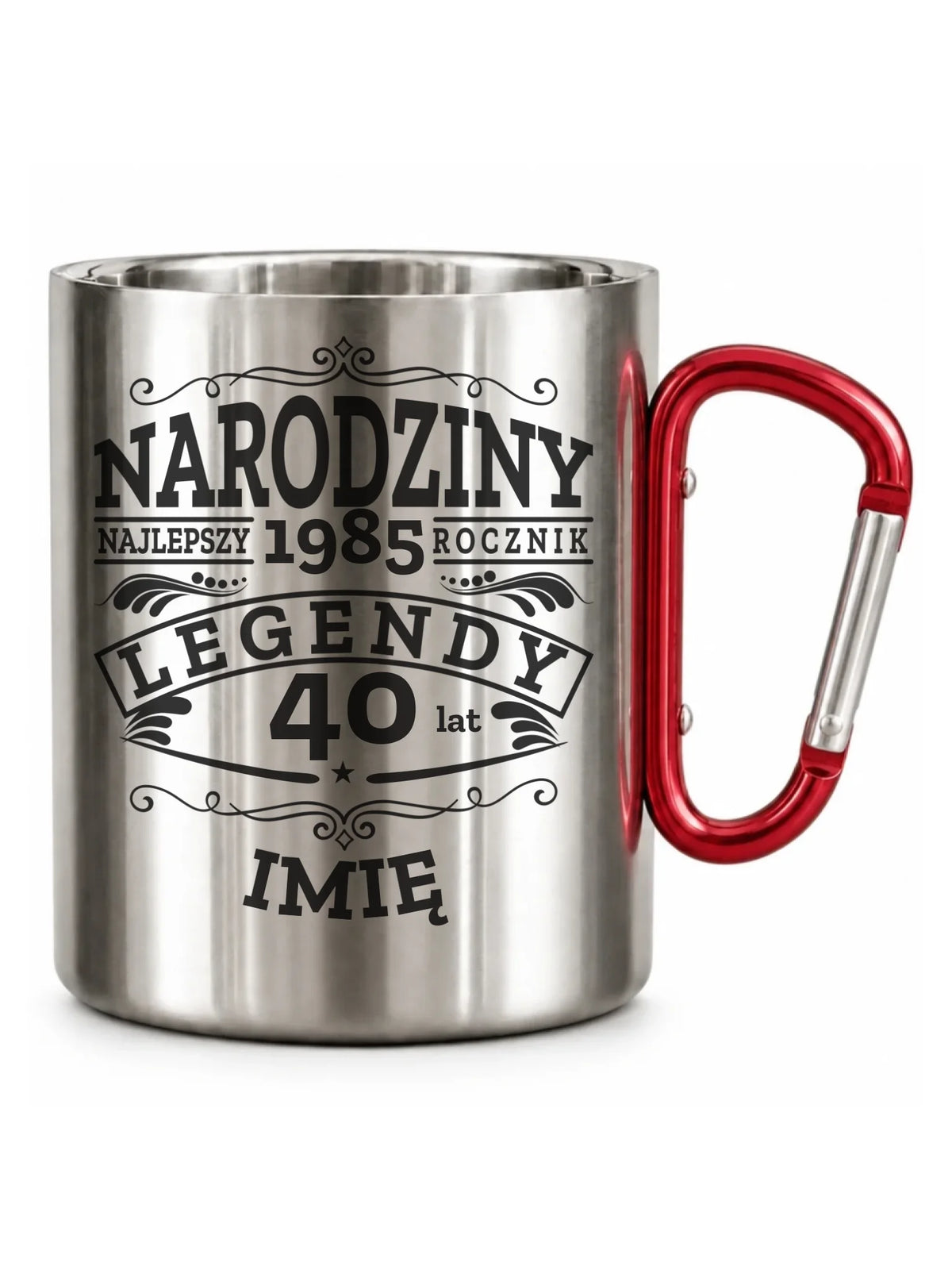 Kubek turystyczny na urodziny - Narodziny Legendy - personalizowany
