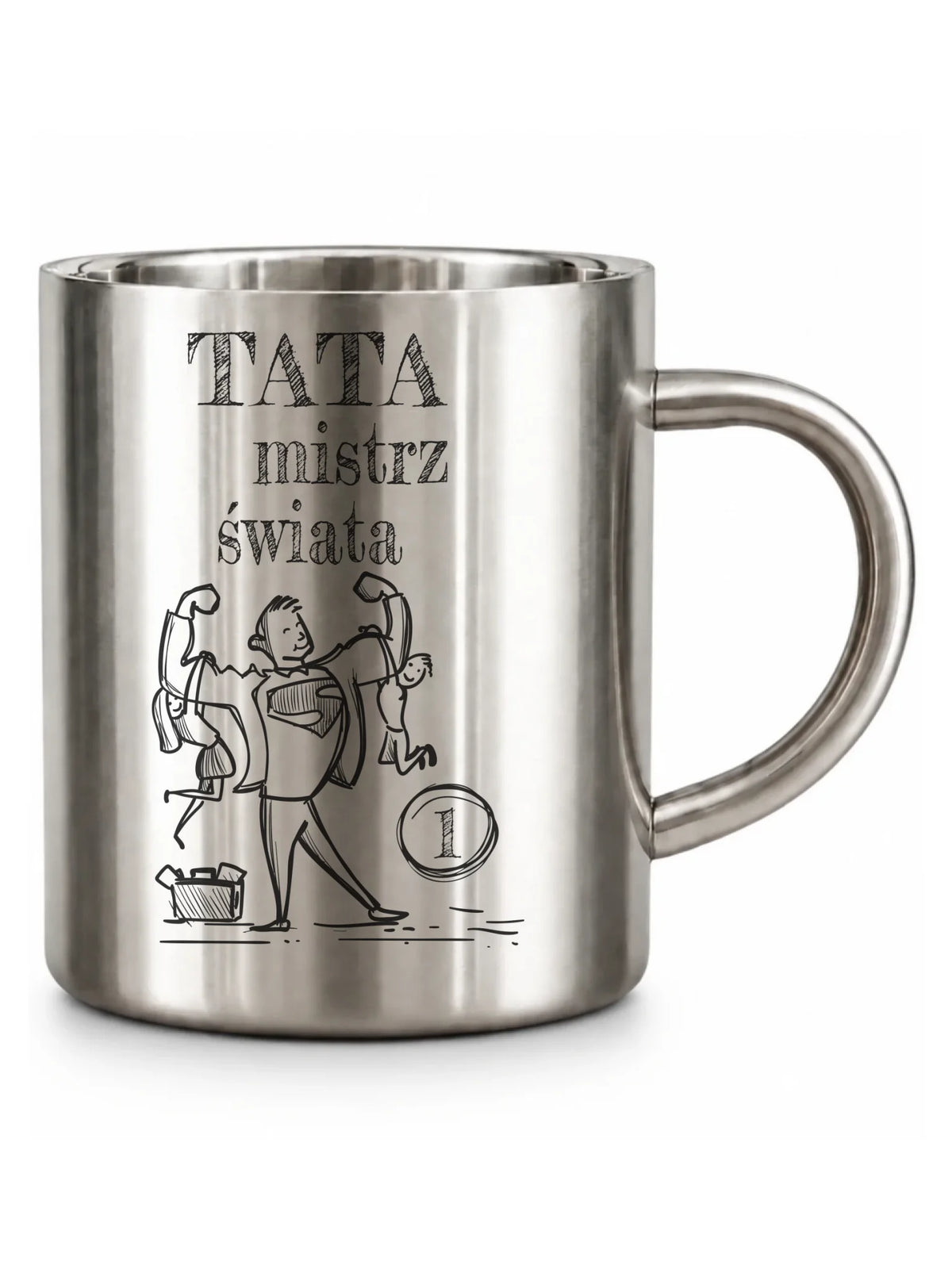 Kubek turystyczny dla taty - Tata Mistrz Świata DT36