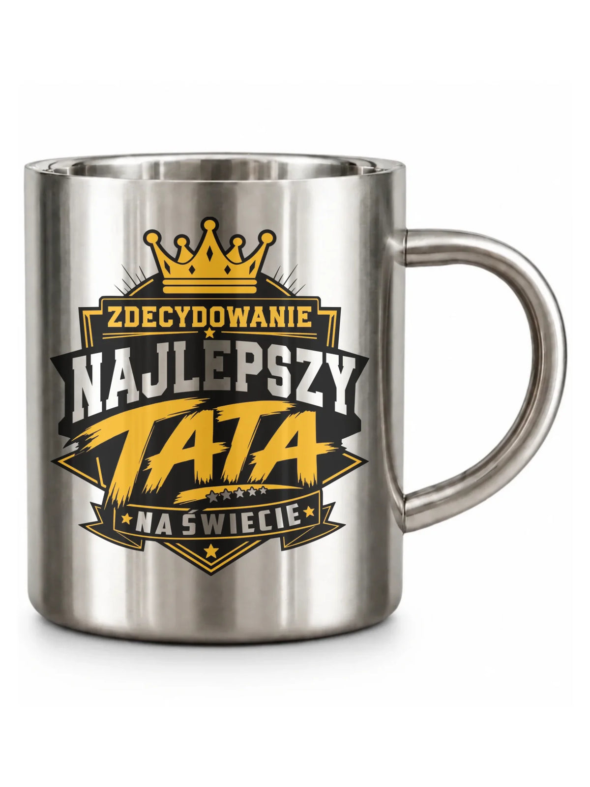 Kubek turystyczny dla taty - Zdecydowanie najlepszy tata na Świecie DT25
