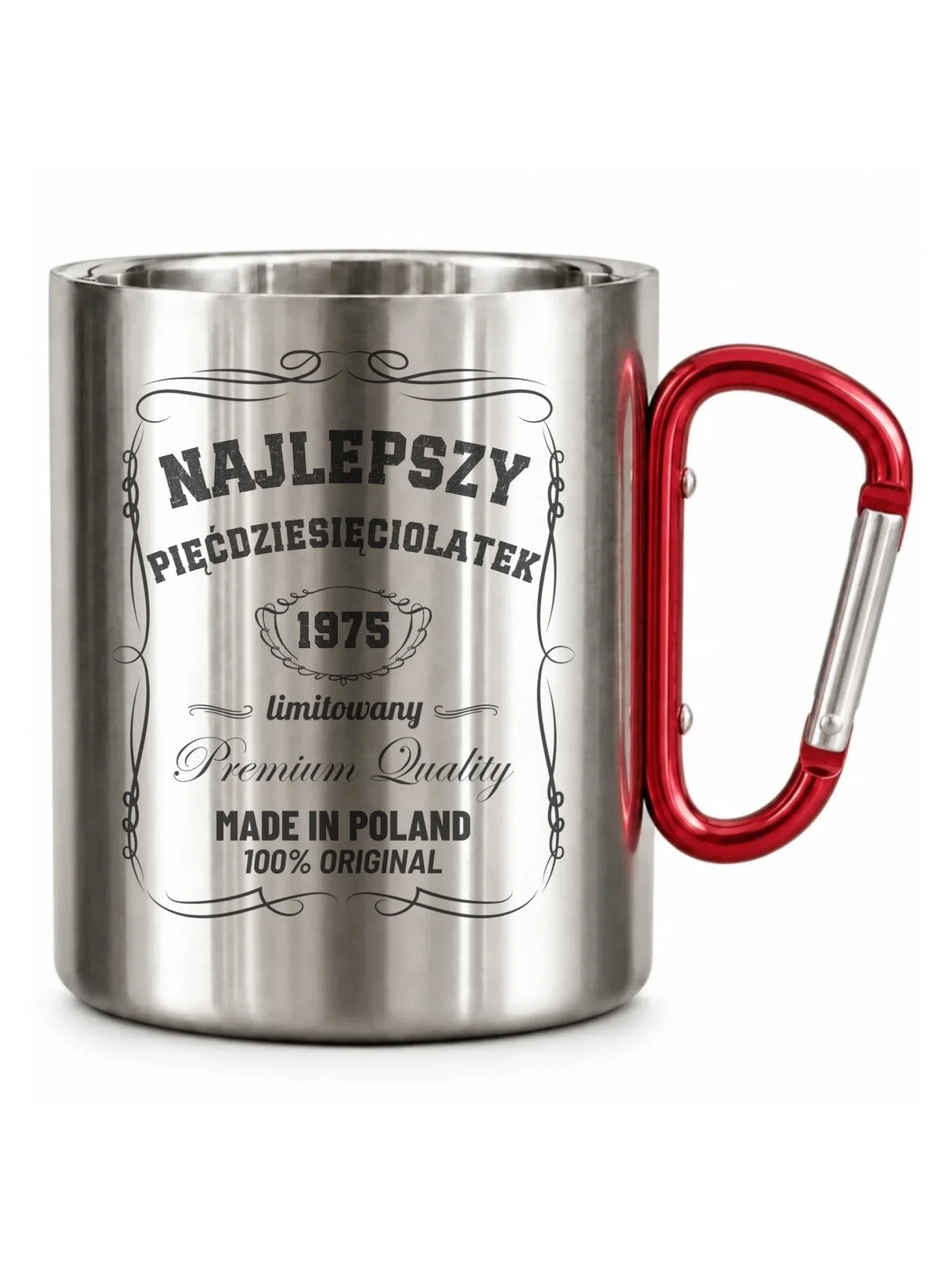 Najlepszy pięćdziesięciolatek | Kubek metalowy prezent na 50 urodziny U04