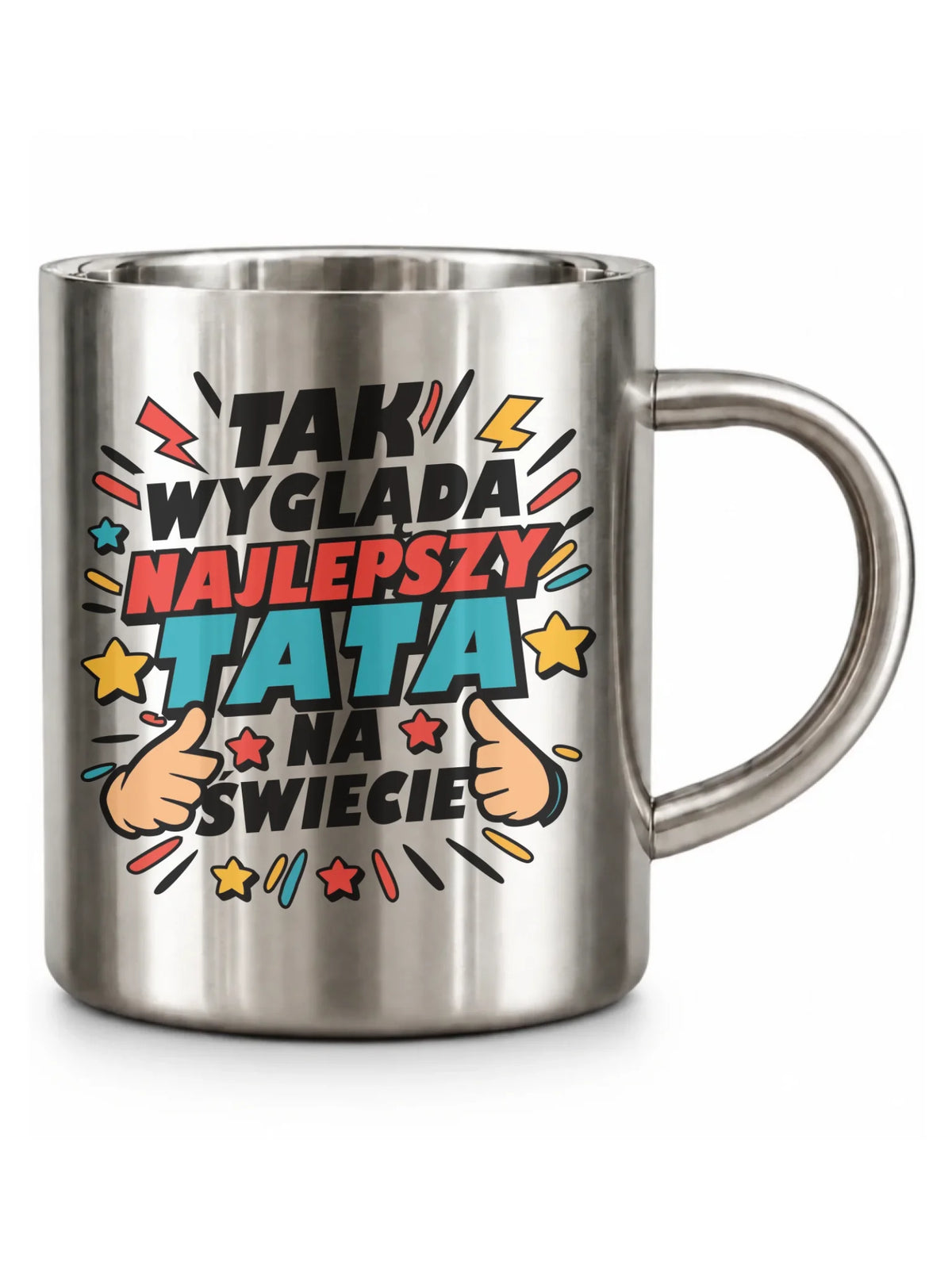 Kubek turystyczny dla taty - Tak wygląda najlepszy tata na świecie DT08