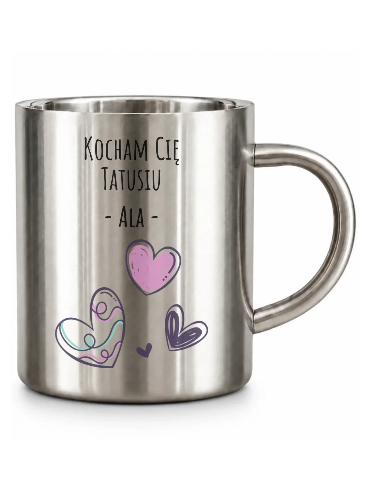Kubek turystyczny dla taty - Kocham Cię Tatusiu - personalizowany DT13