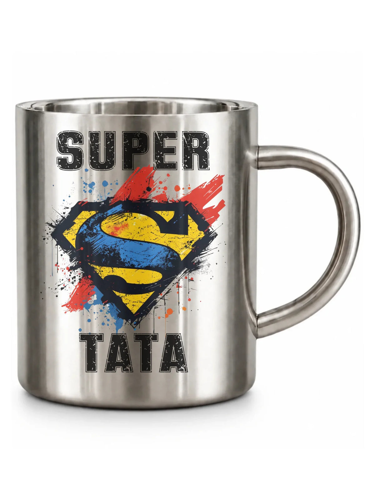 Kubek turystyczny dla taty - Super Tata superbohater DT07