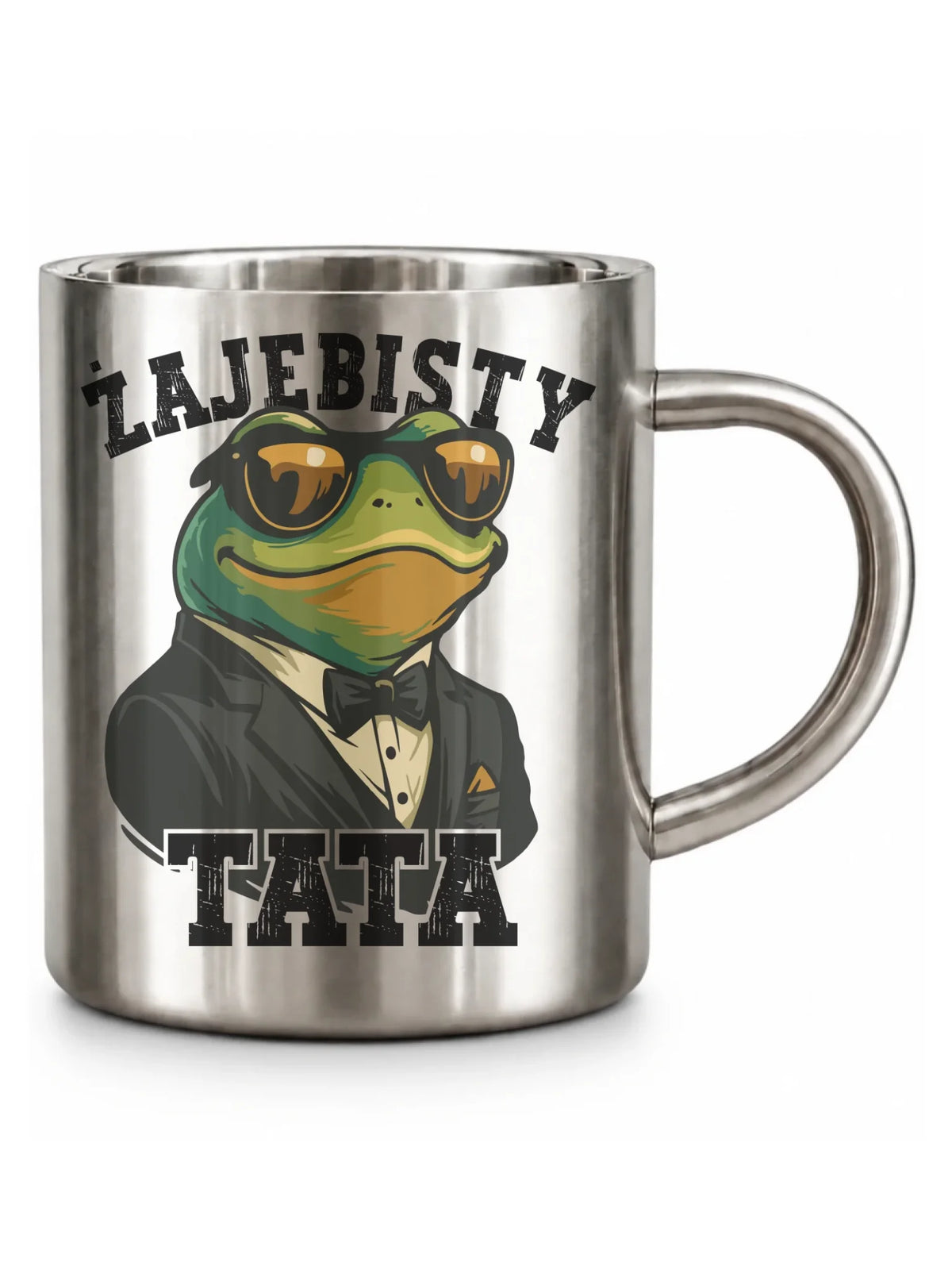 Kubek metalowy dla taty - Żajebisty tata DT83