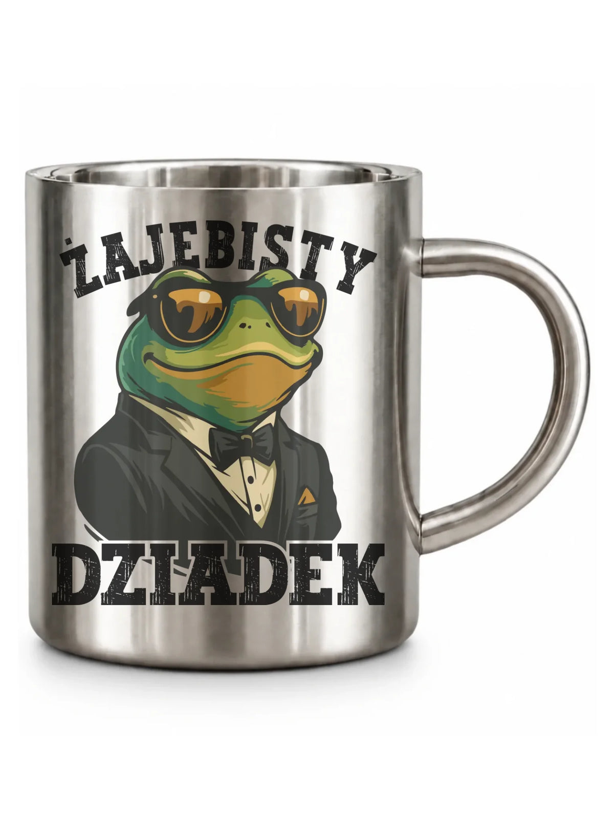 Kubek metalowy dla dziadka - Żajebisty dziadek D42