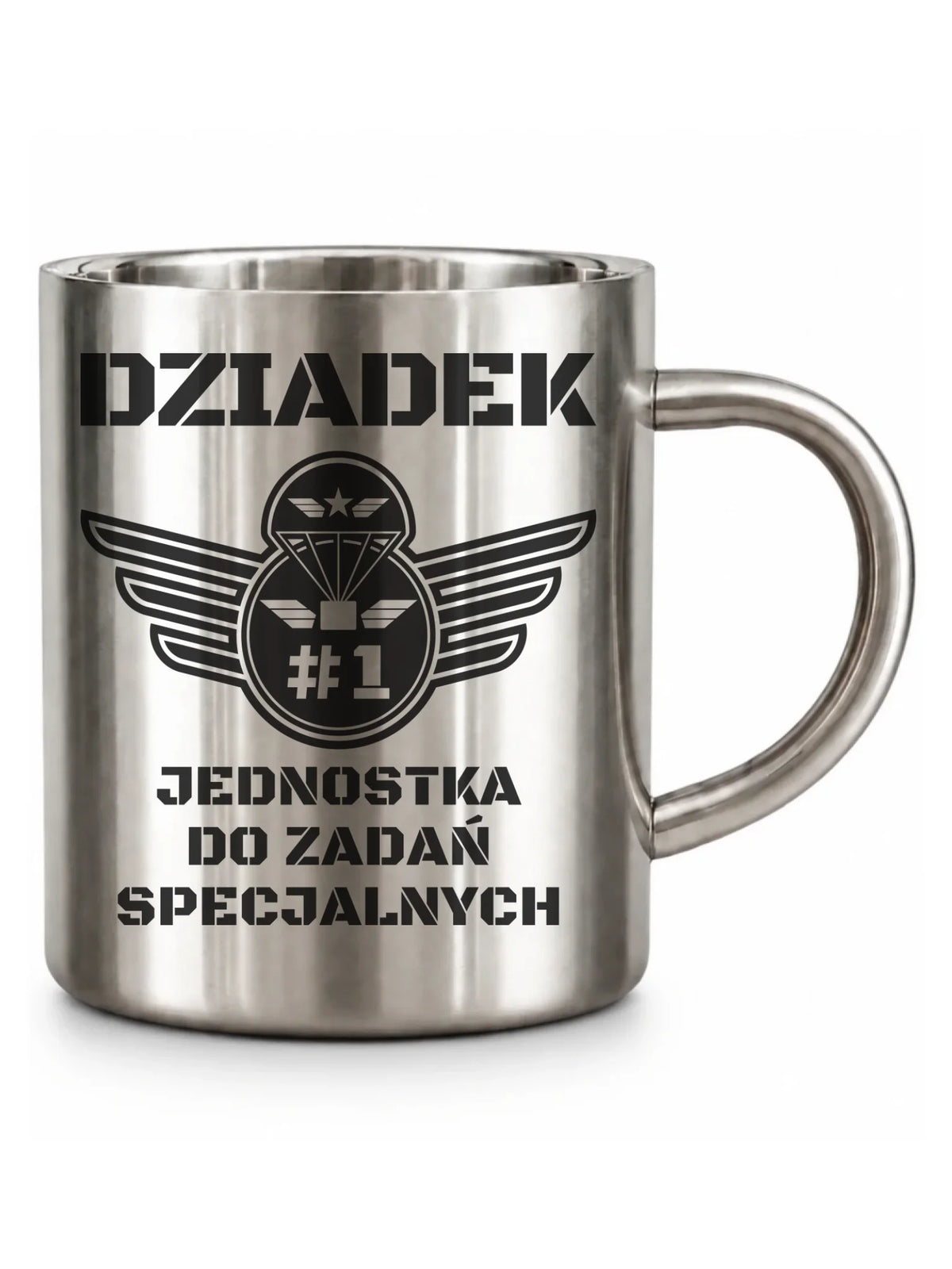 Kubek metalowy dla dziadka - Dziadek jednostka do zadań specjalnych D31