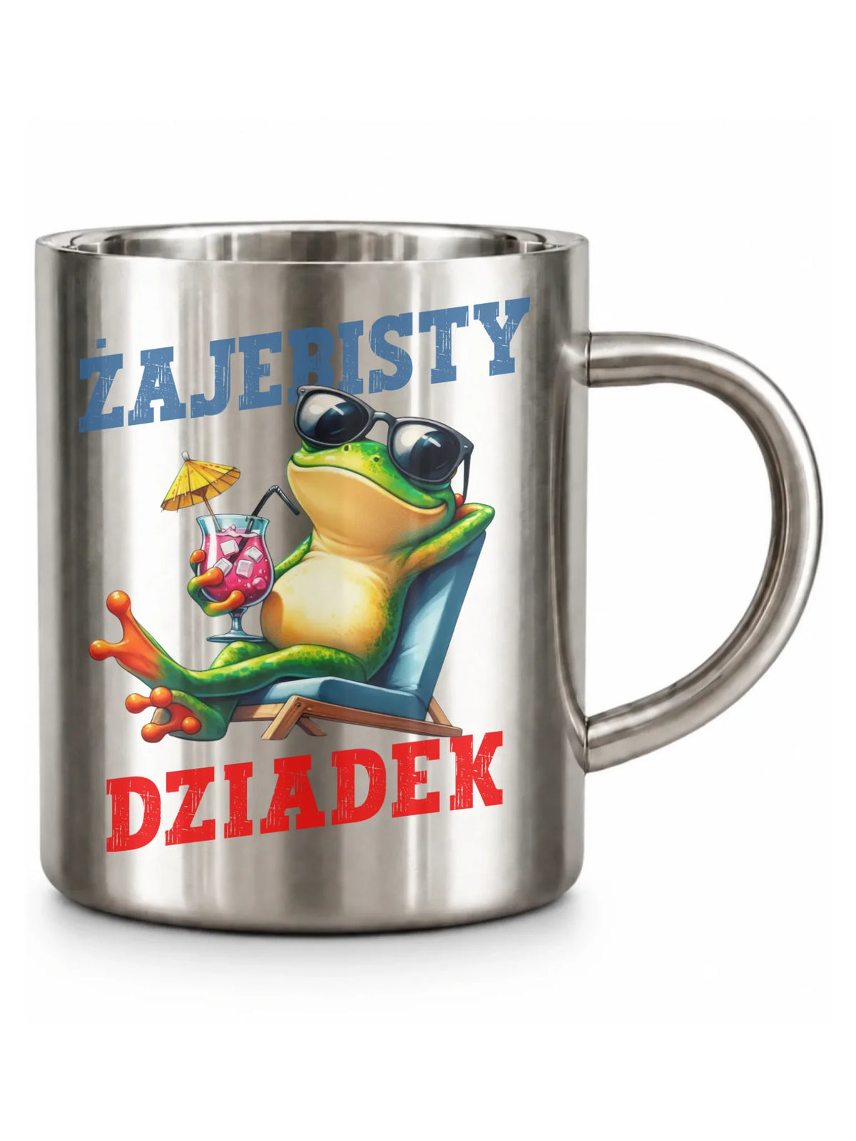 Kubek metalowy dla dziadka - Żajebisty dziadek D27