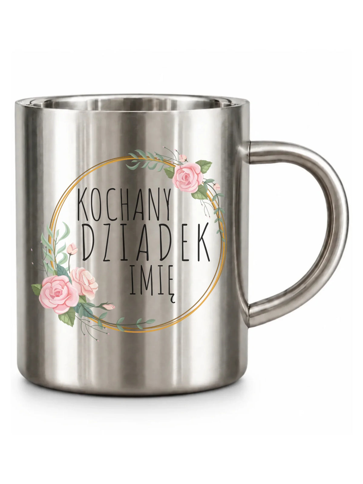 Kubek metalowy dla dziadka - Kochany Dziadek - personalizowany D10