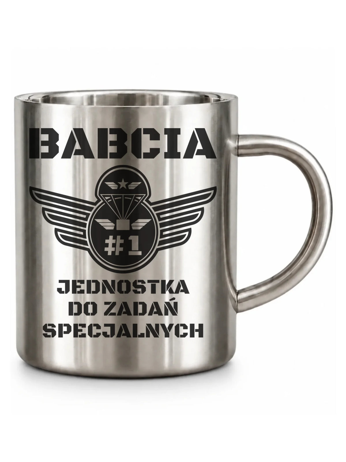 Kubek metalowy dla babci - Babcia jednostka do zadań specjalnych B31