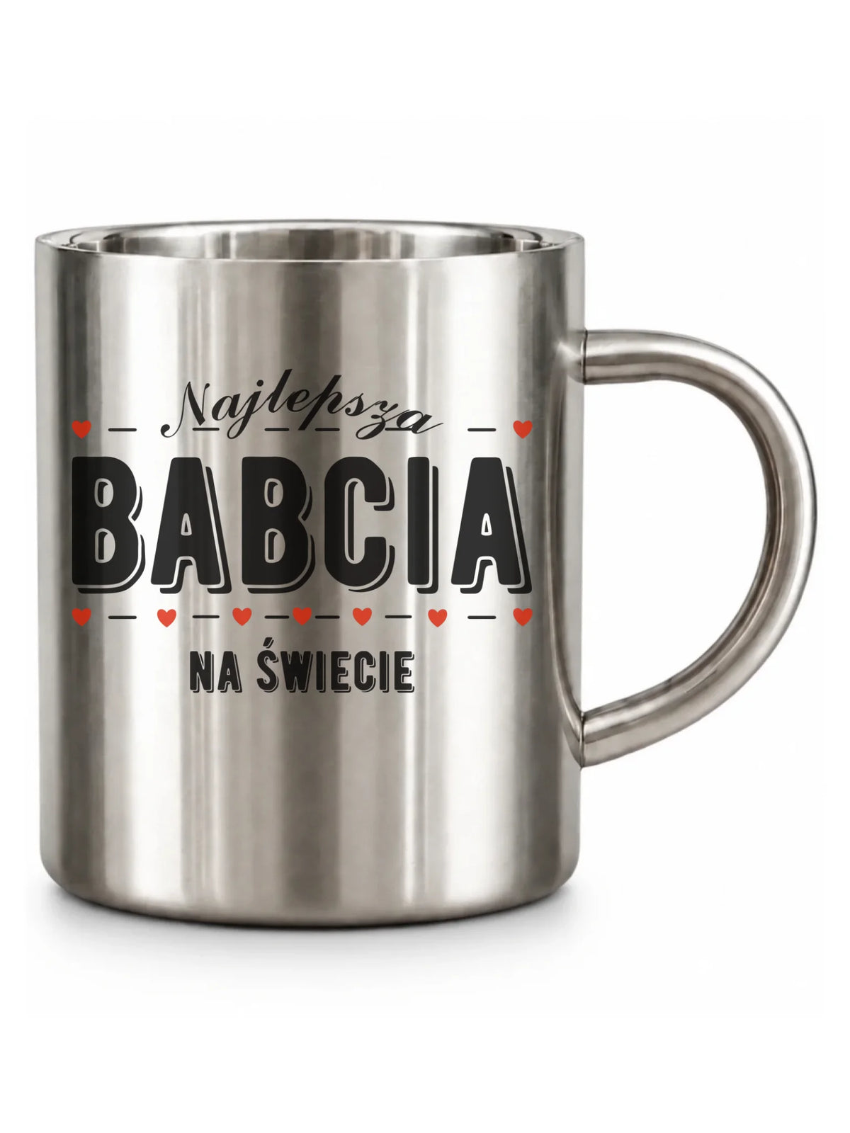 Kubek metalowy dla babci - Najlepsza babcia na świecie B23
