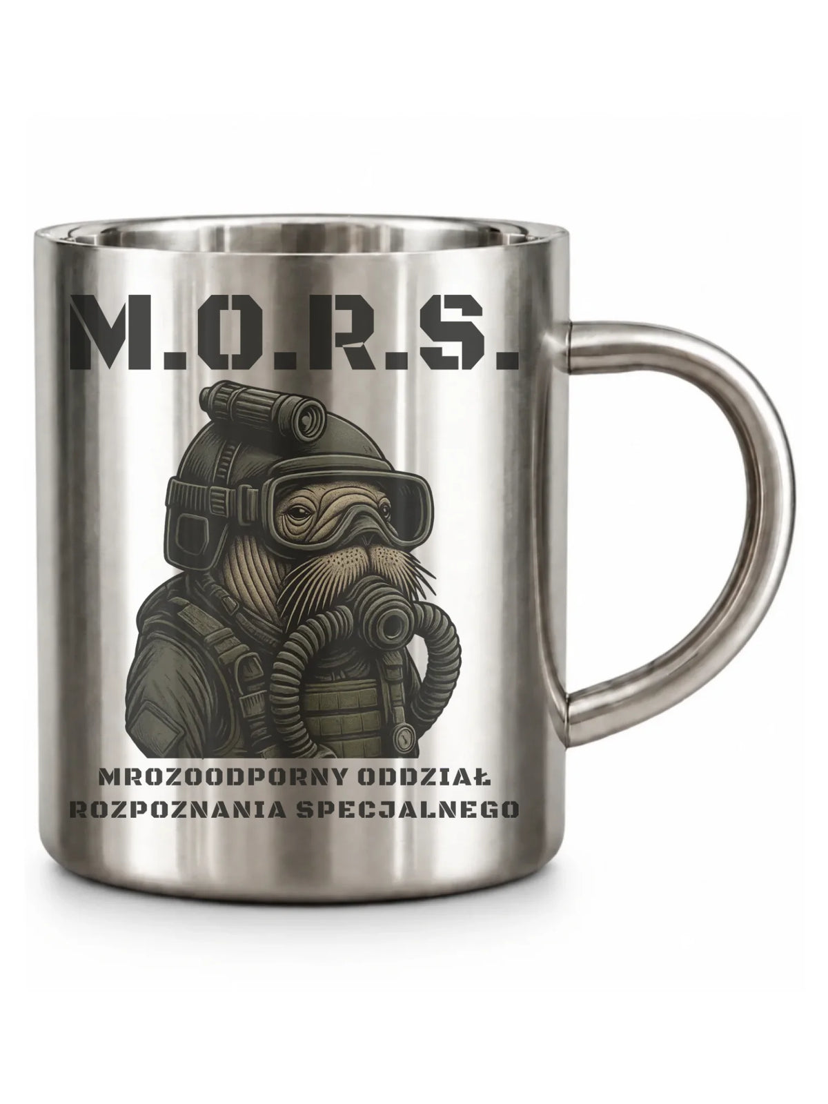 Kubek metalowy - prezent dla morsa - M.O.R.S. Mrozoodporny Oddział Rozpoznania Specjalnego HM20