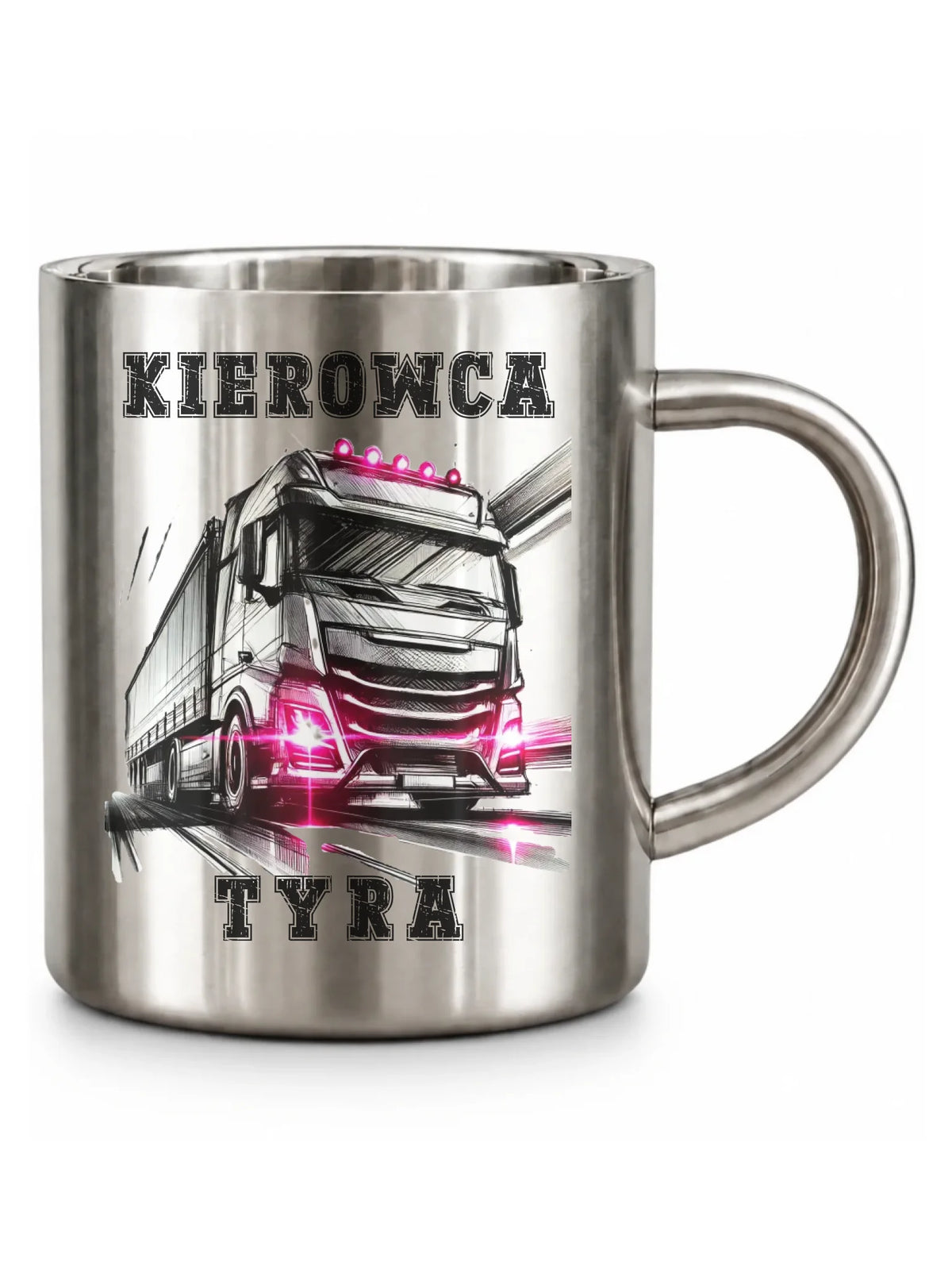 Kubek metalowy dla kierowcy ciężarówki - Kierowca tyra ZKT15