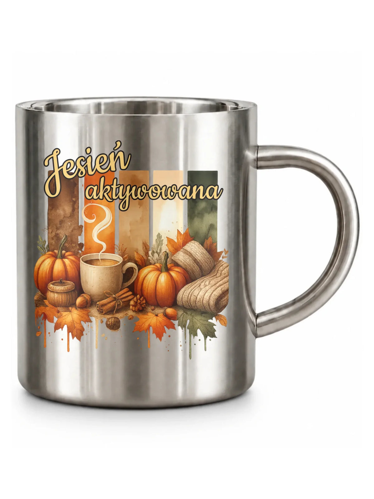Kubek metalowy jesienny - Jesień aktywowana JS26