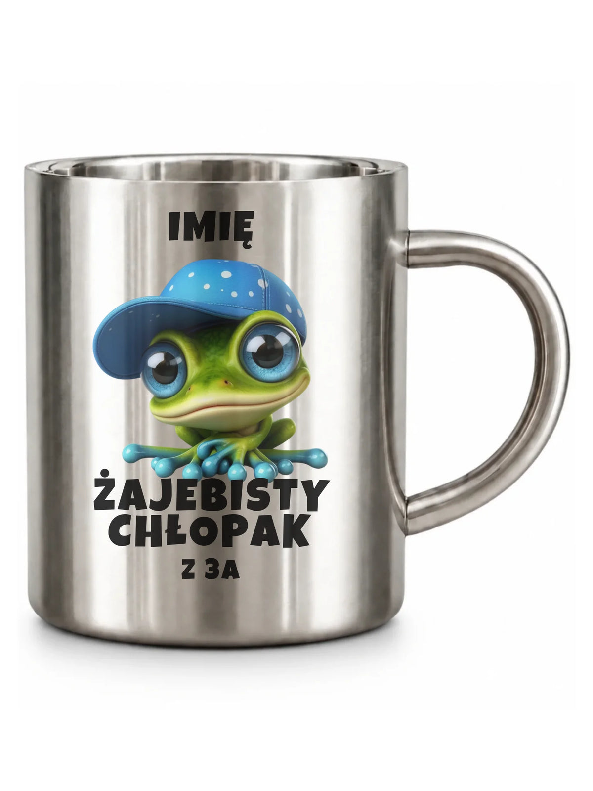 Kubek metalowy - Żajebisty Chłopak - personalizowany DCH01