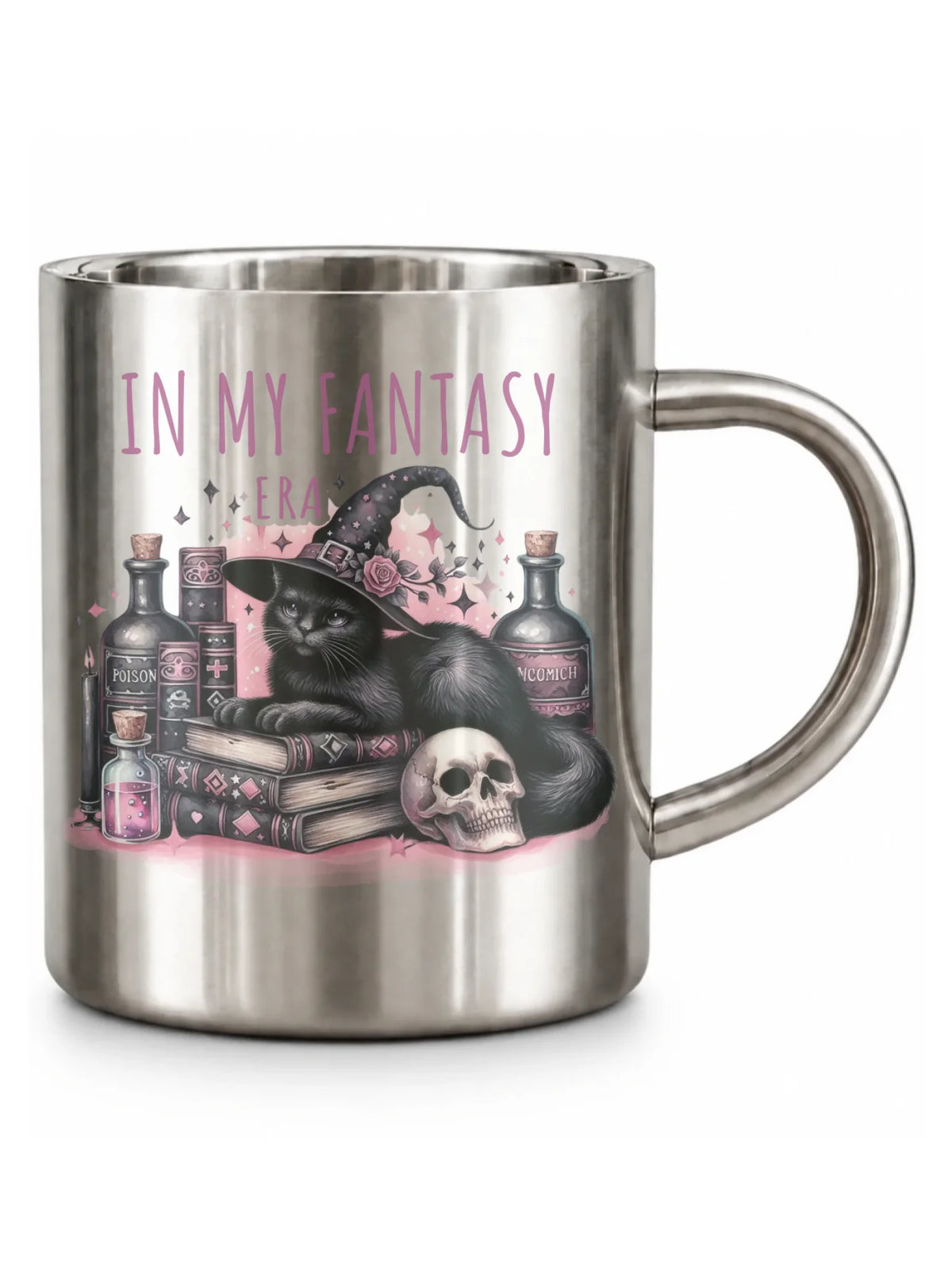 Kubek metalowy na Halloween - In my fantasy era HL04