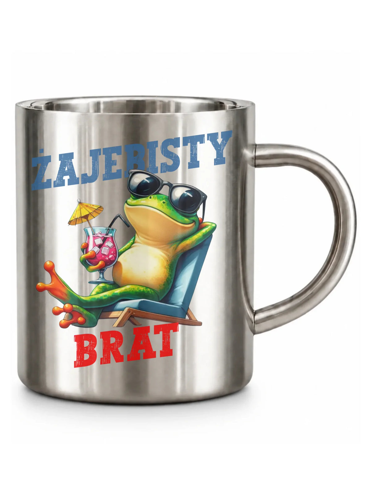 Kubek metalowy dla brata - Żajebisty Brat DB01