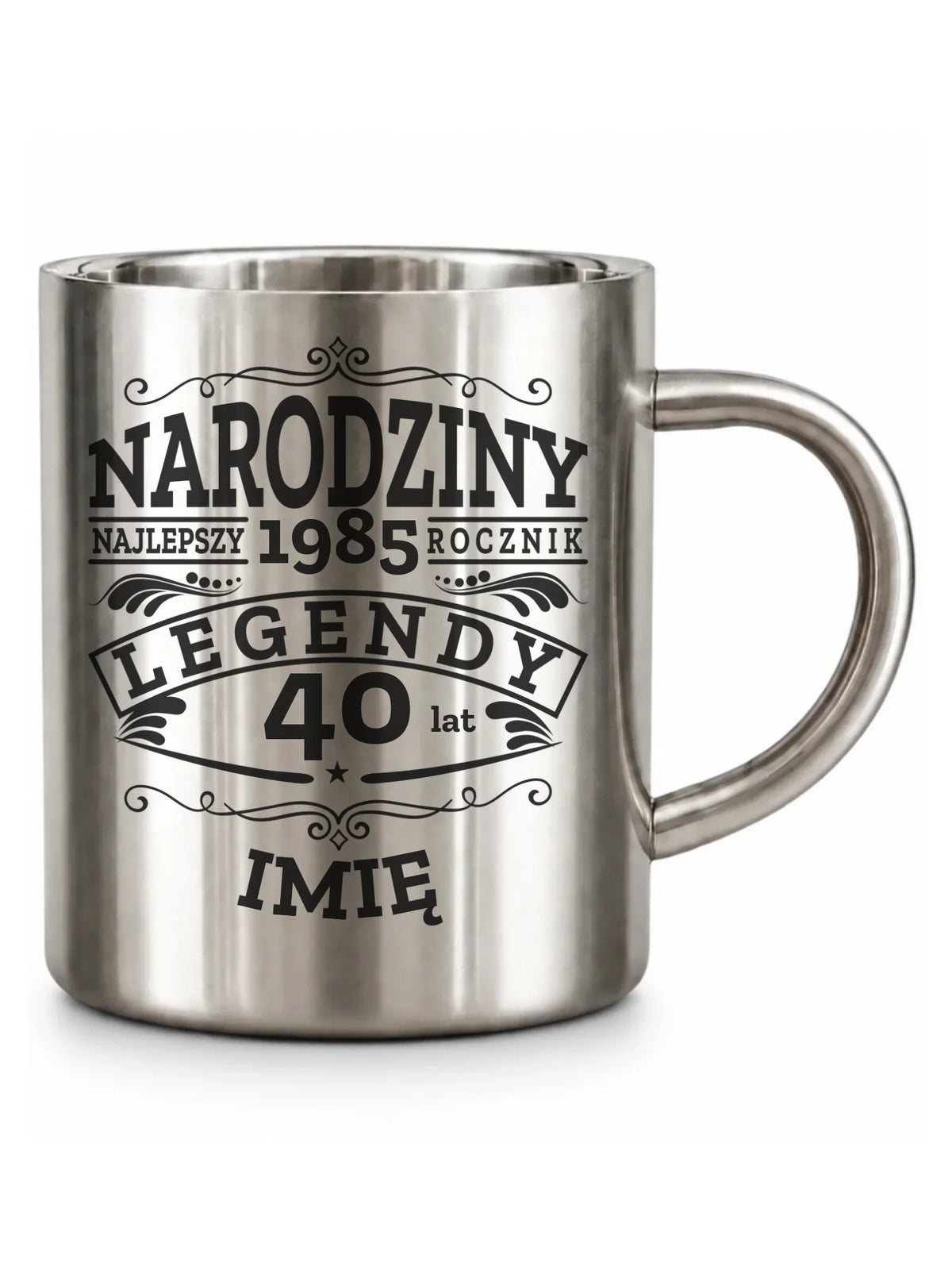 Kubek turystyczny na urodziny - Narodziny Legendy - personalizowany