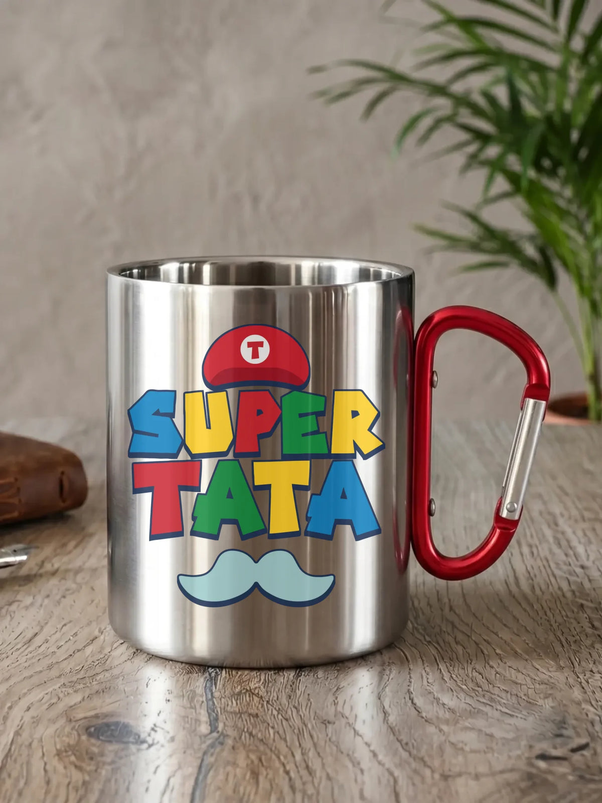 Kubek turystyczny dla taty - Super Tata w stylu Mario DT28